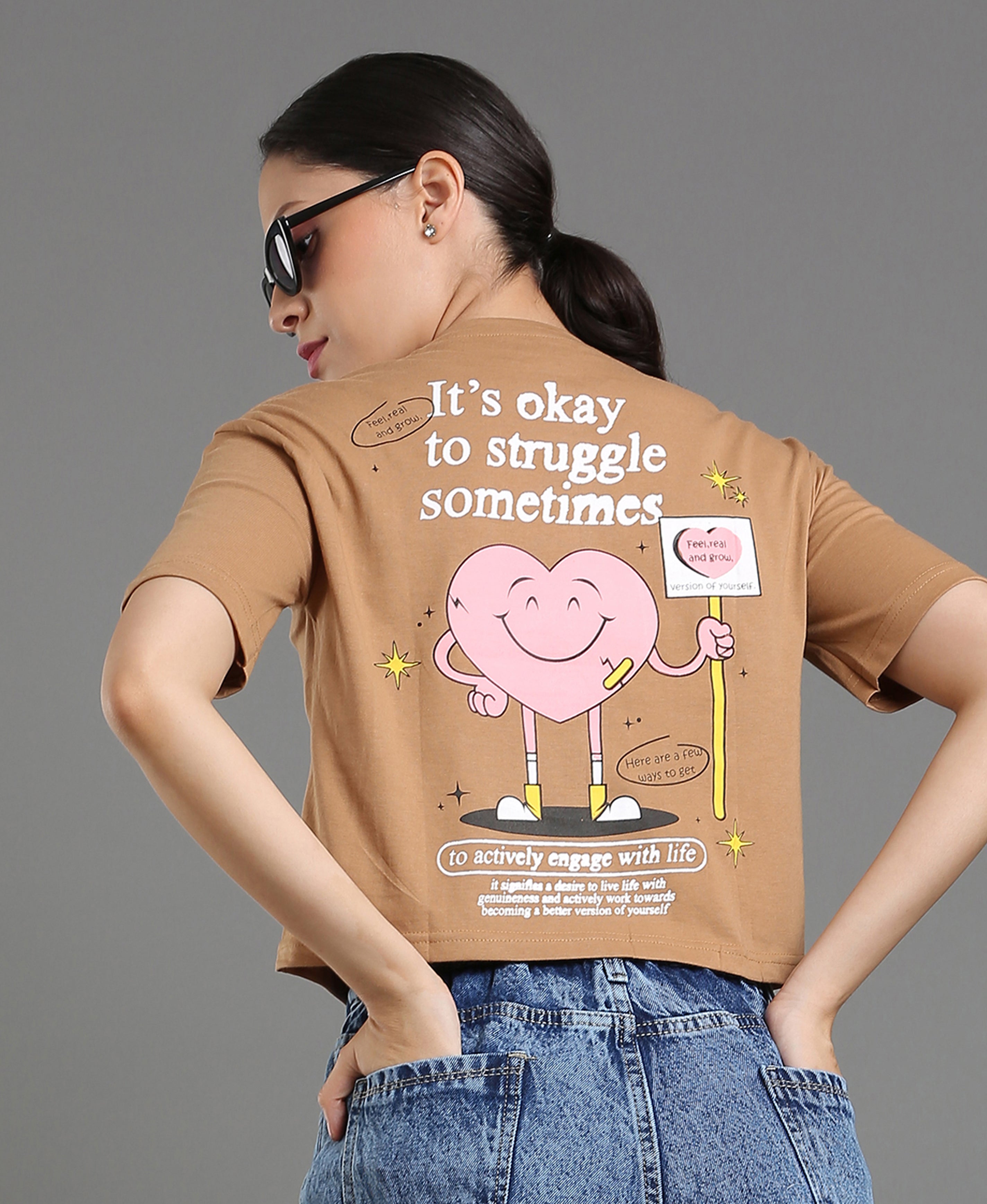 Mocha Jersey Loose Tee