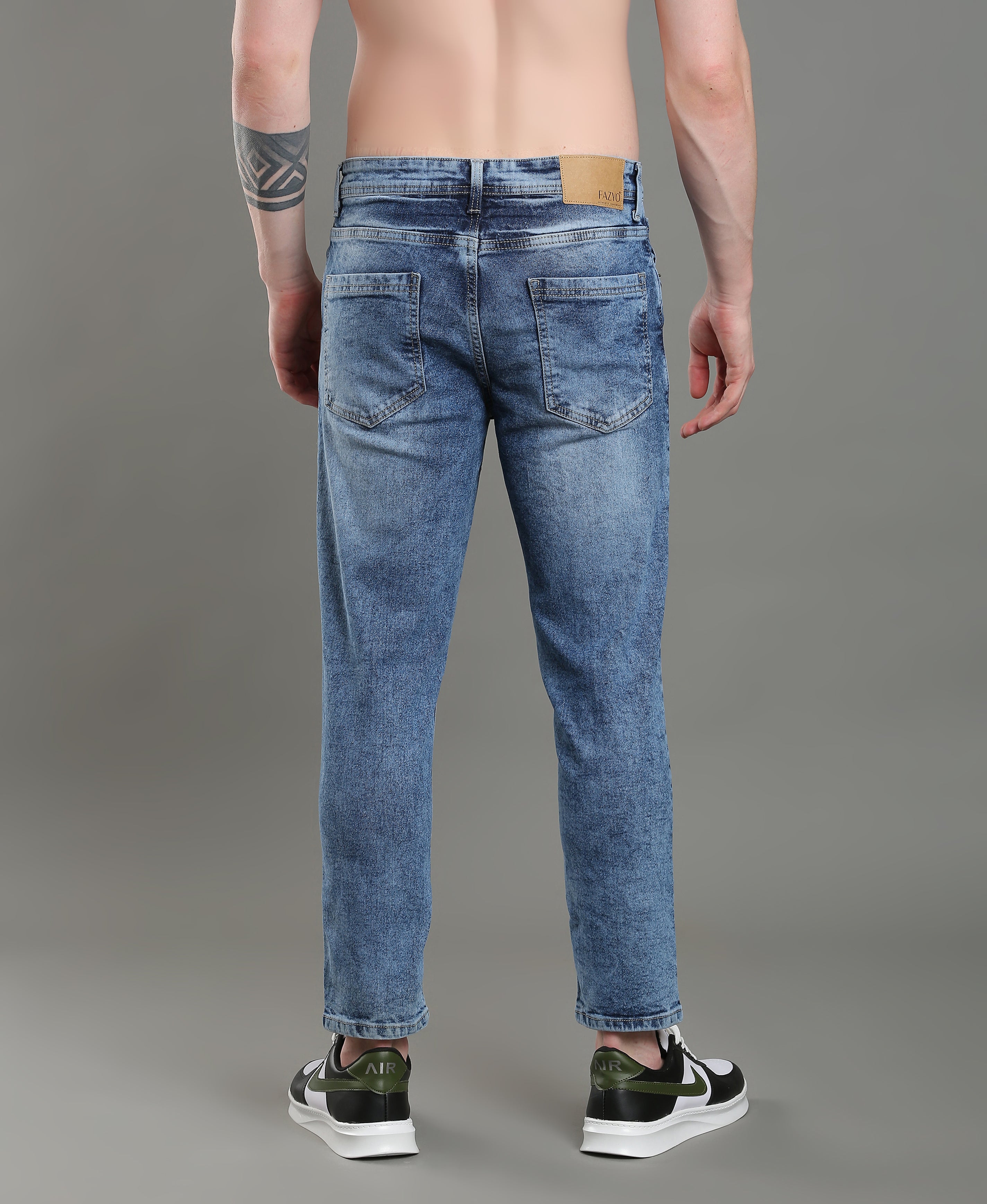 Indigo Carve Carrot Jeans