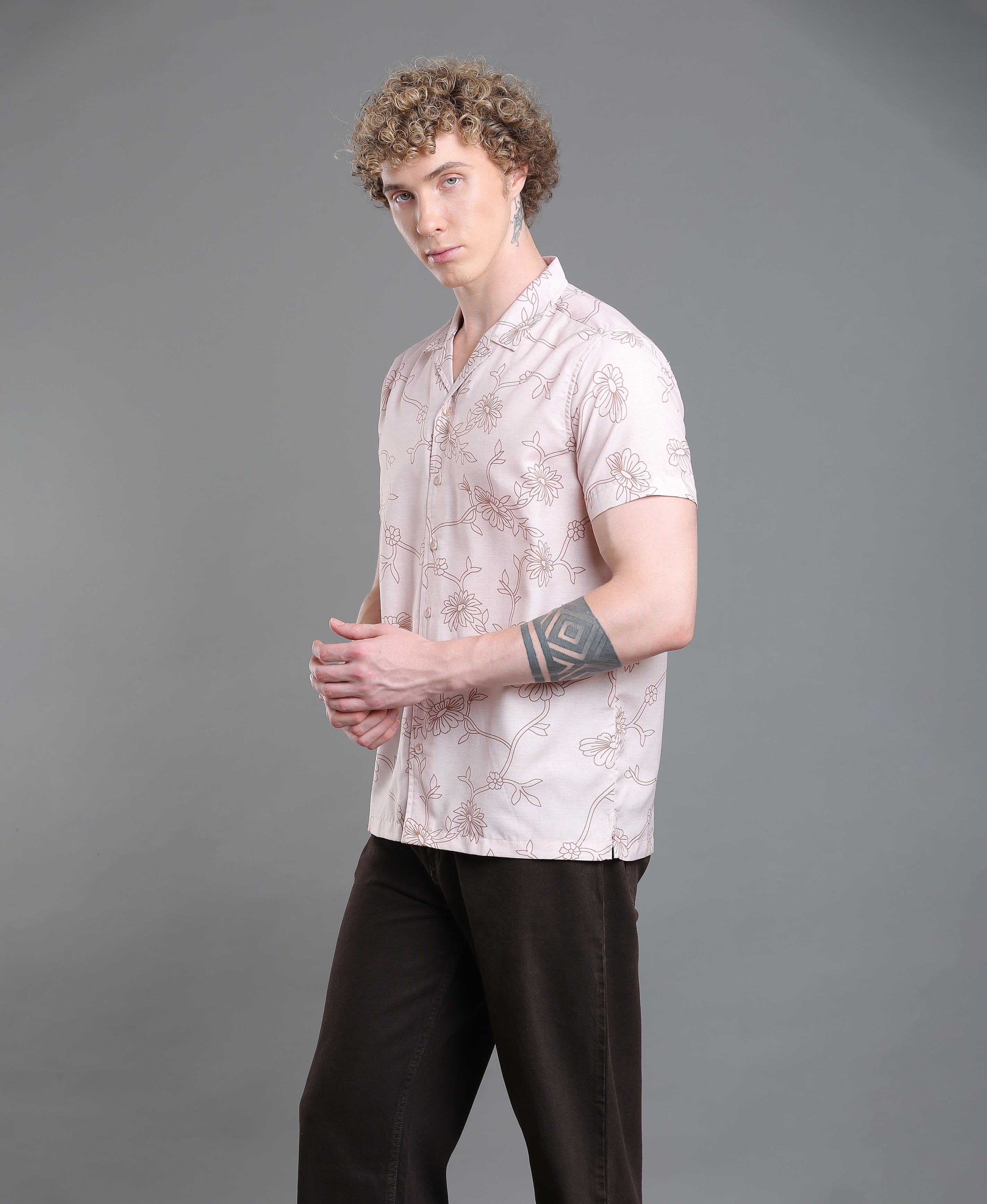 Ash Cuban Print Shirt