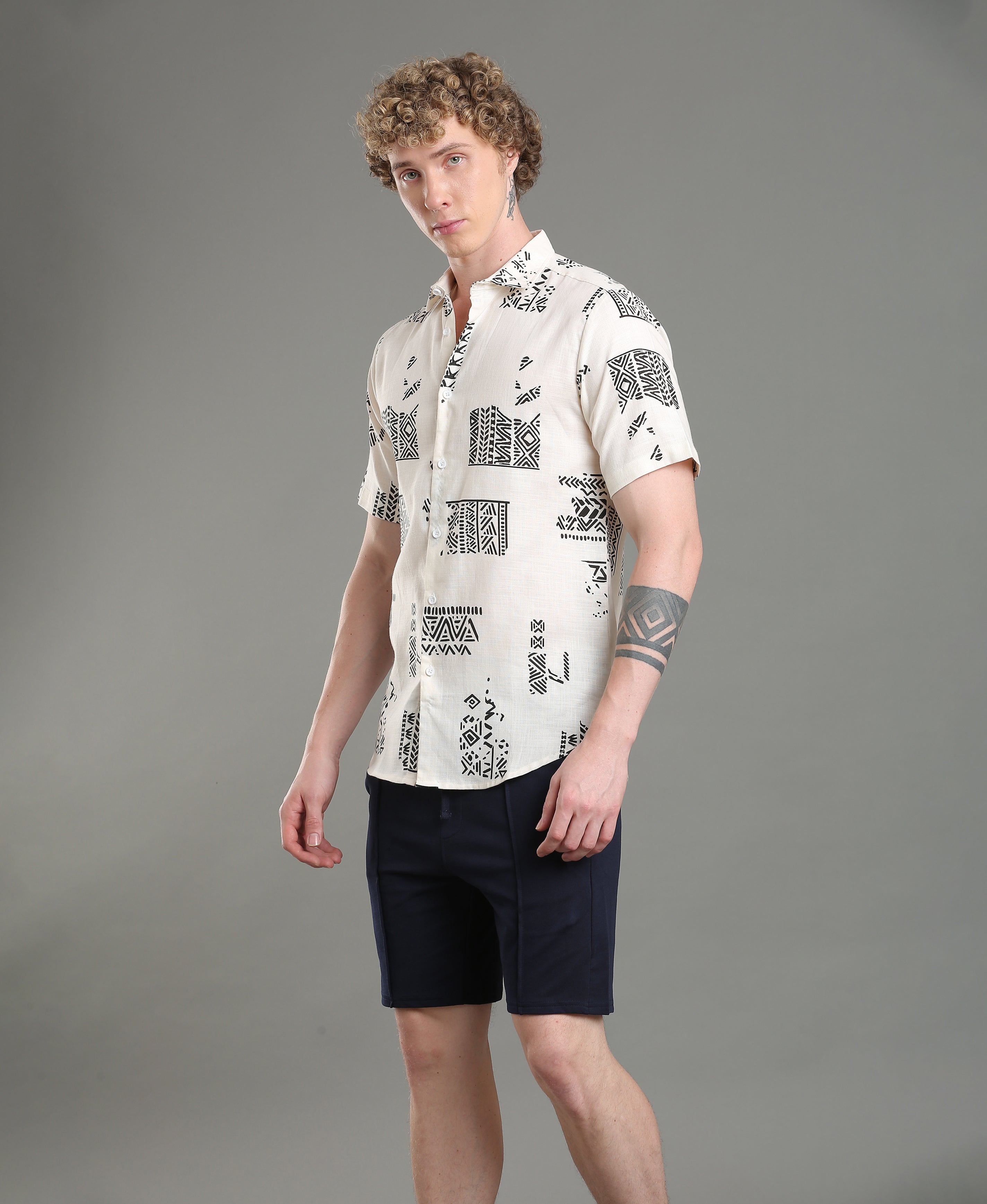 Retro Flora Slim Shirt
