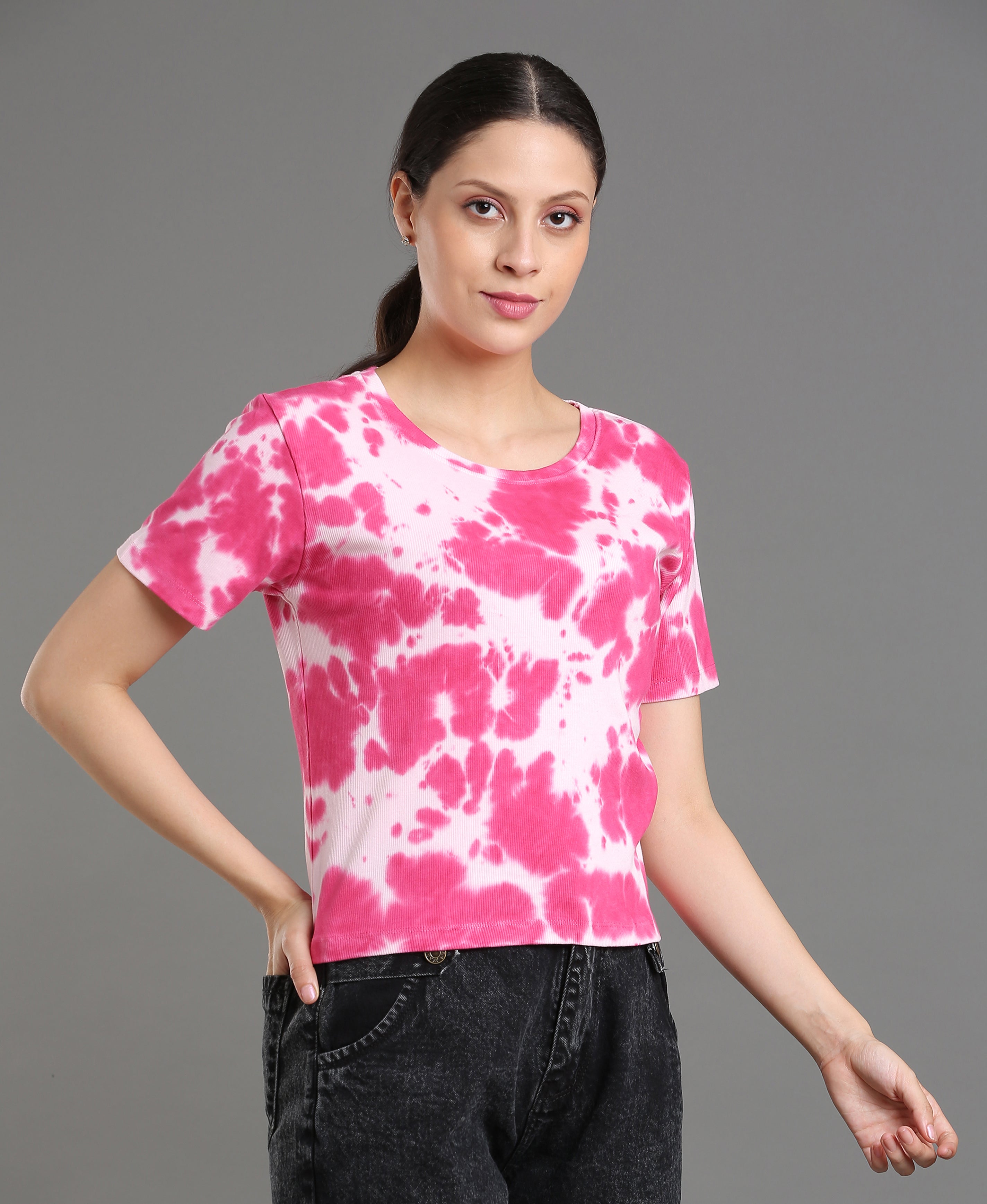 Blush Rib Knit Tee
