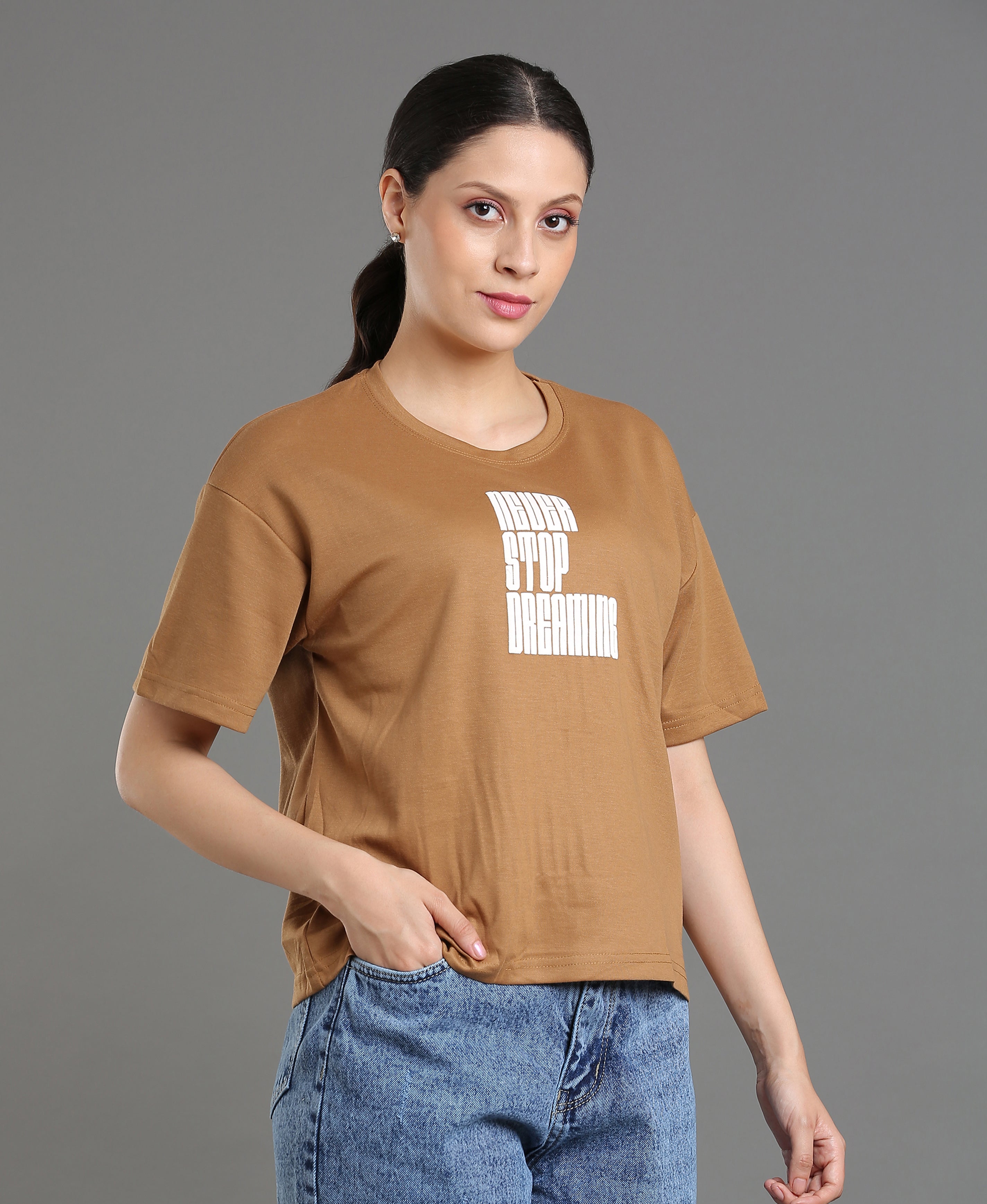 Mocha Matty Oversized Tee
