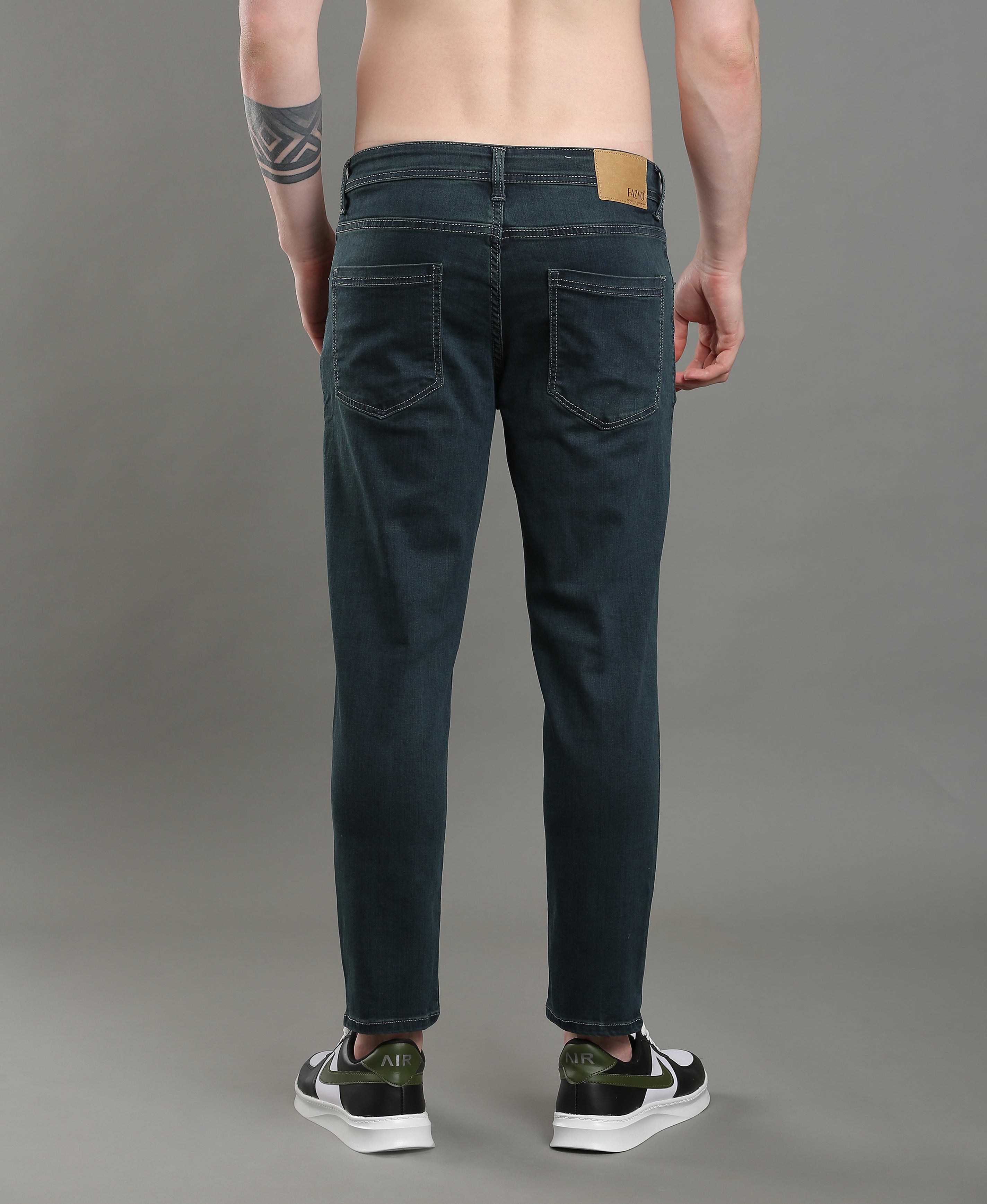 Sapphire Tone Tapered Jeans