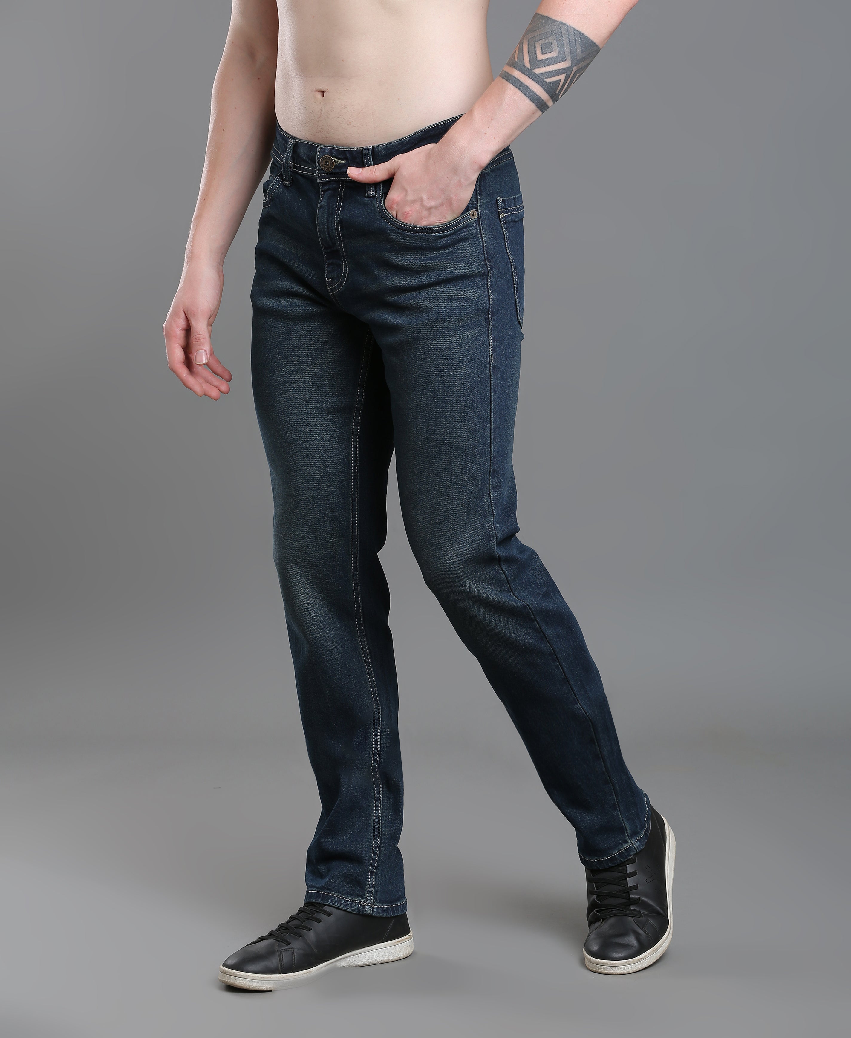 Ocean Line Straight Denim Jeans