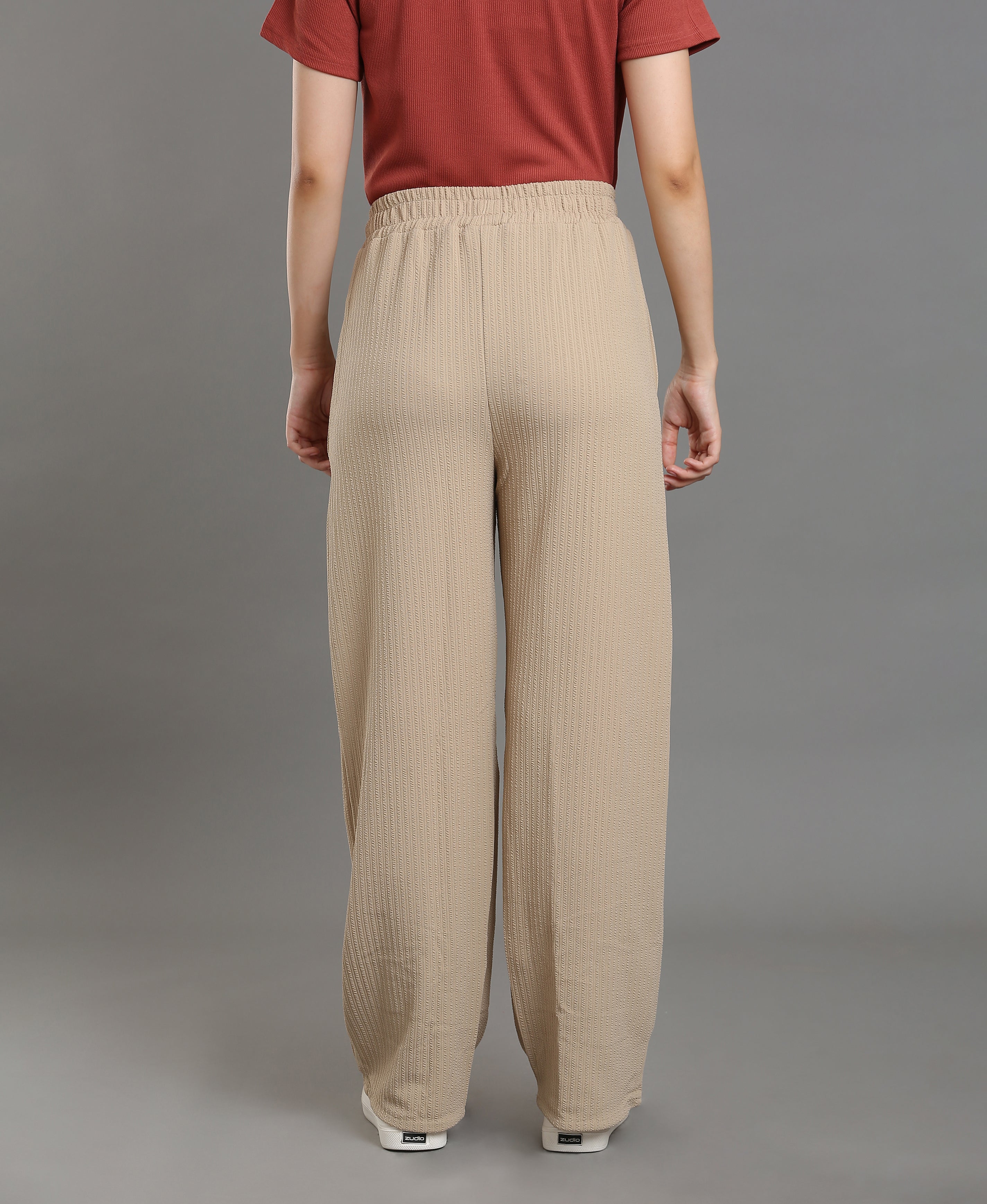 Sandstone Chic Straight Pants