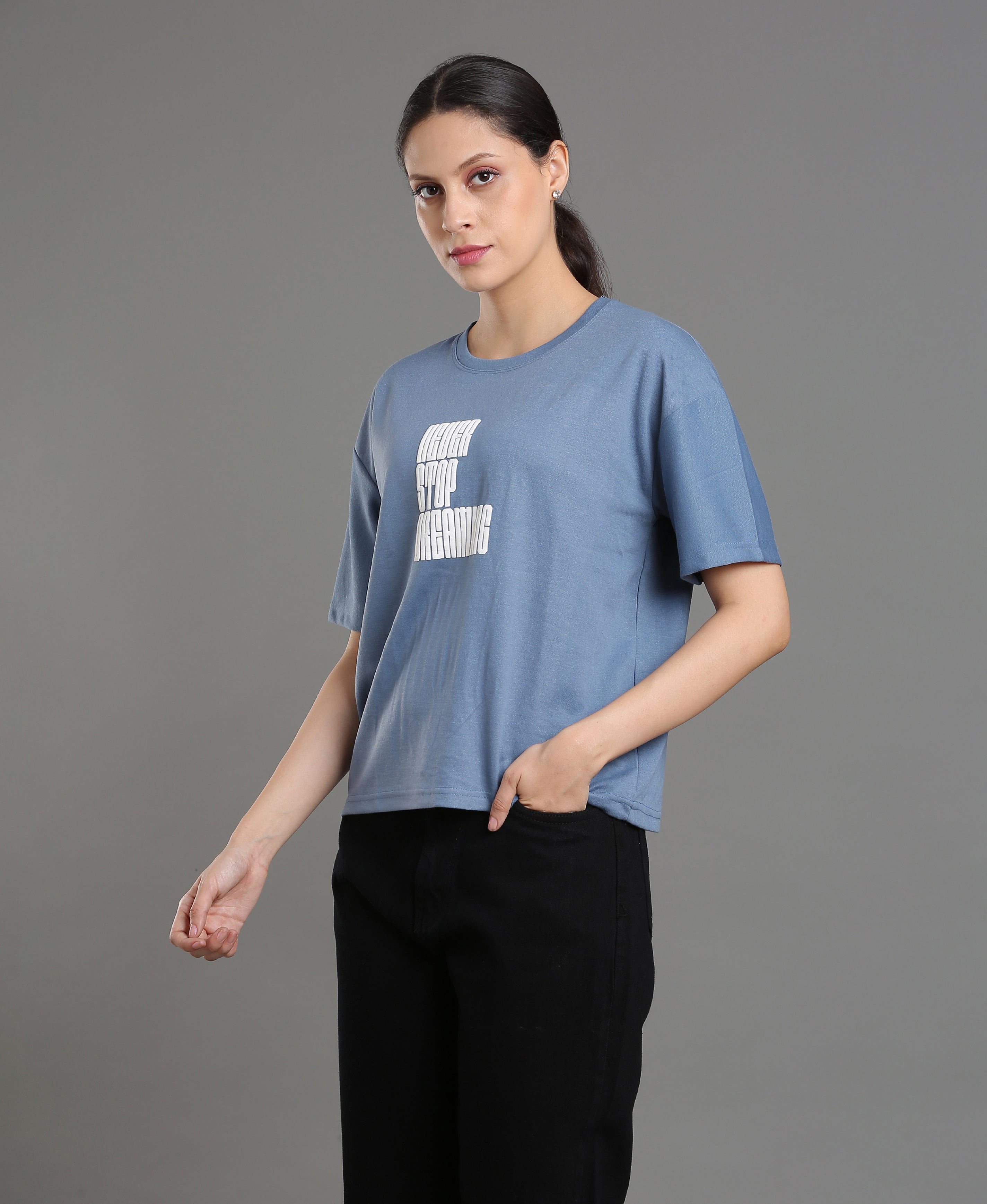 Denim Matty Oversized Tee