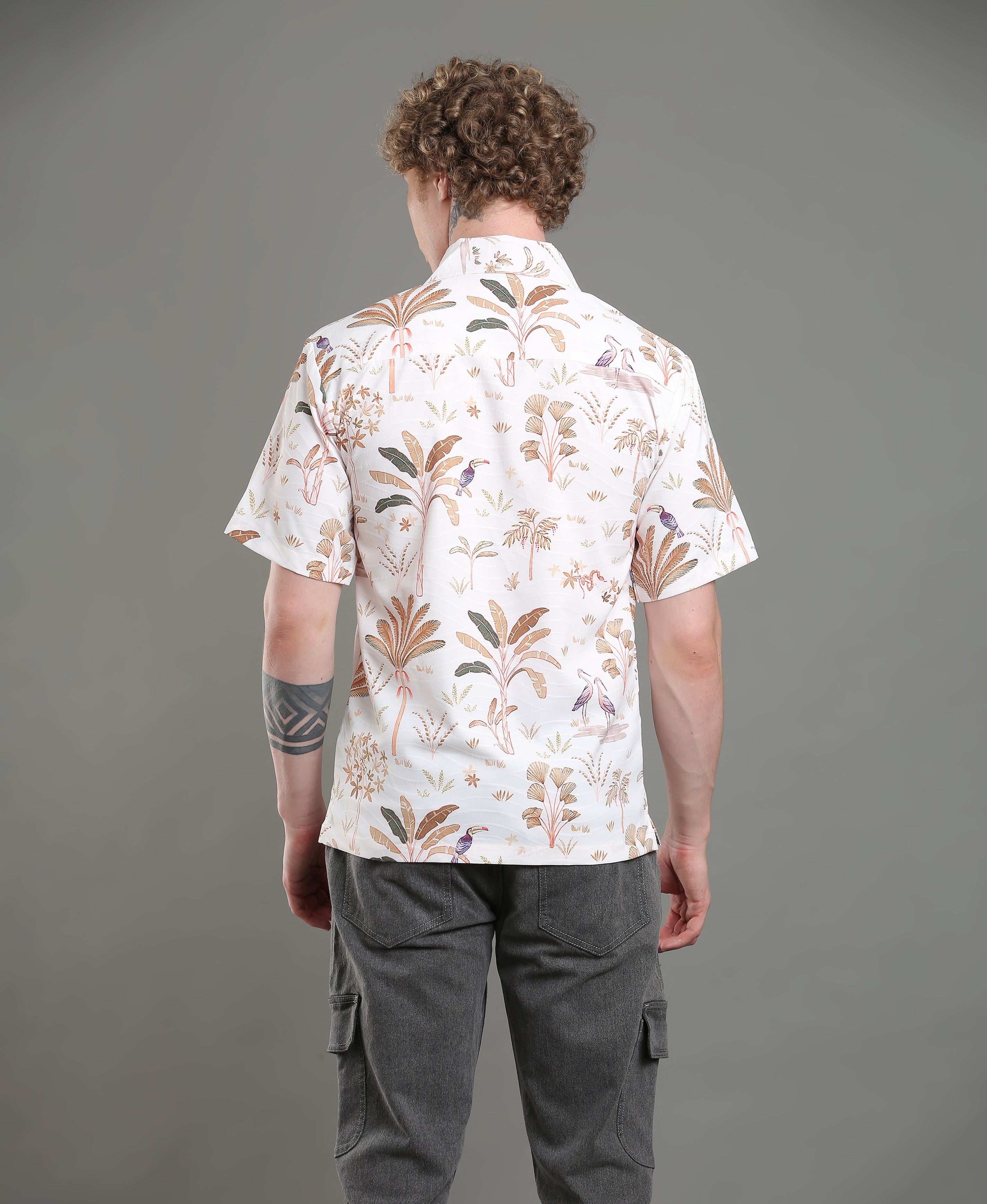 Aurora Wave Digital Print Shirt