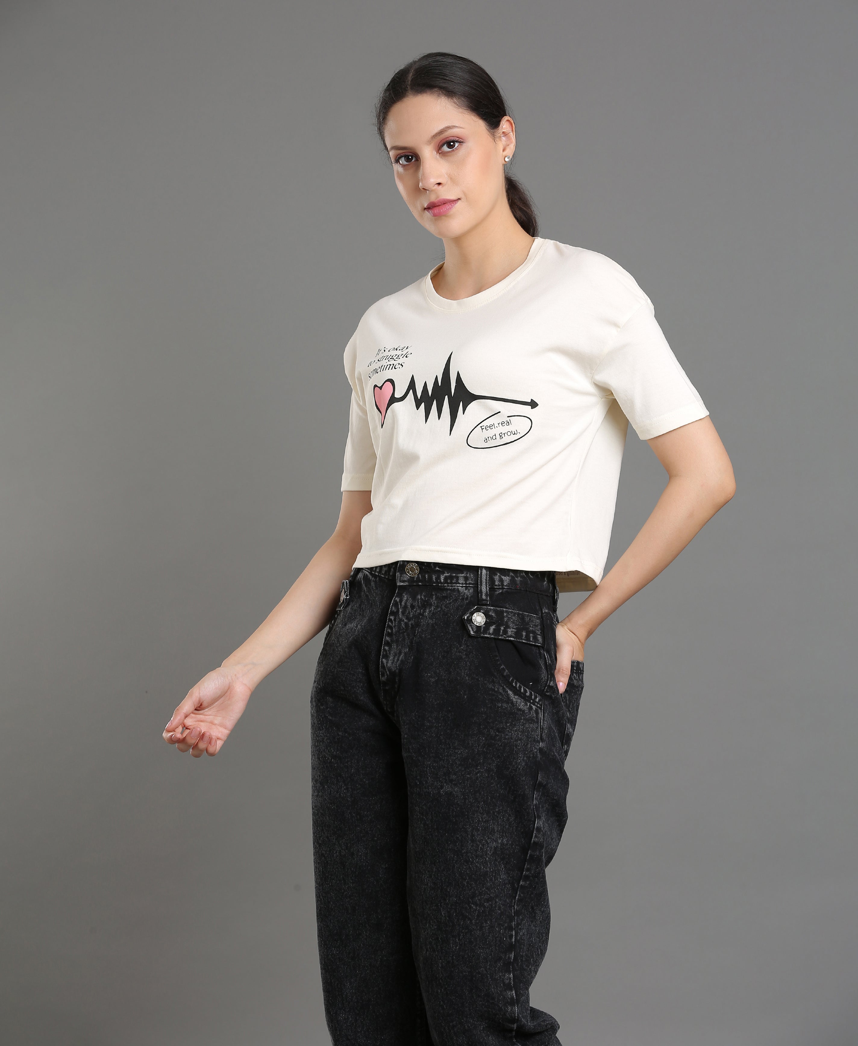 Ivory Jersey Loose Tee