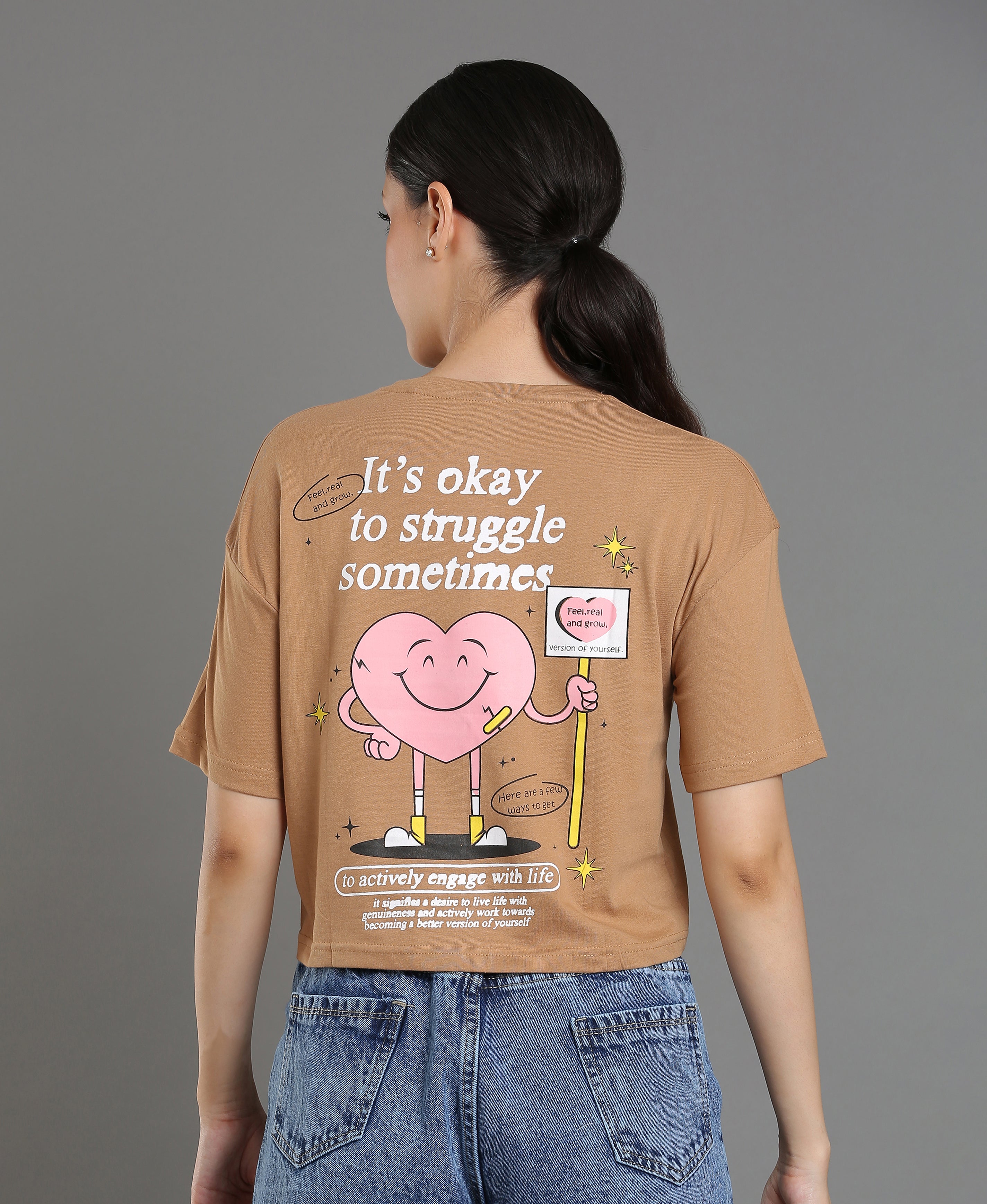 Mocha Jersey Loose Tee