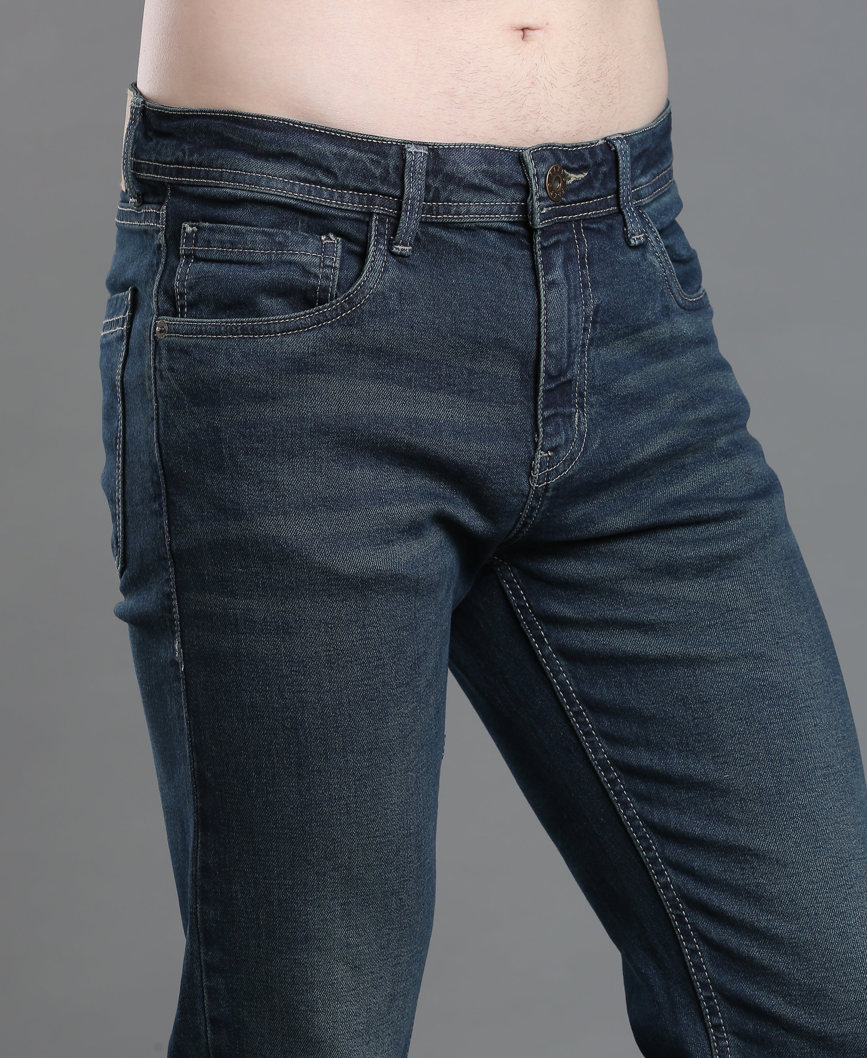 Ocean Line Straight Denim Jeans