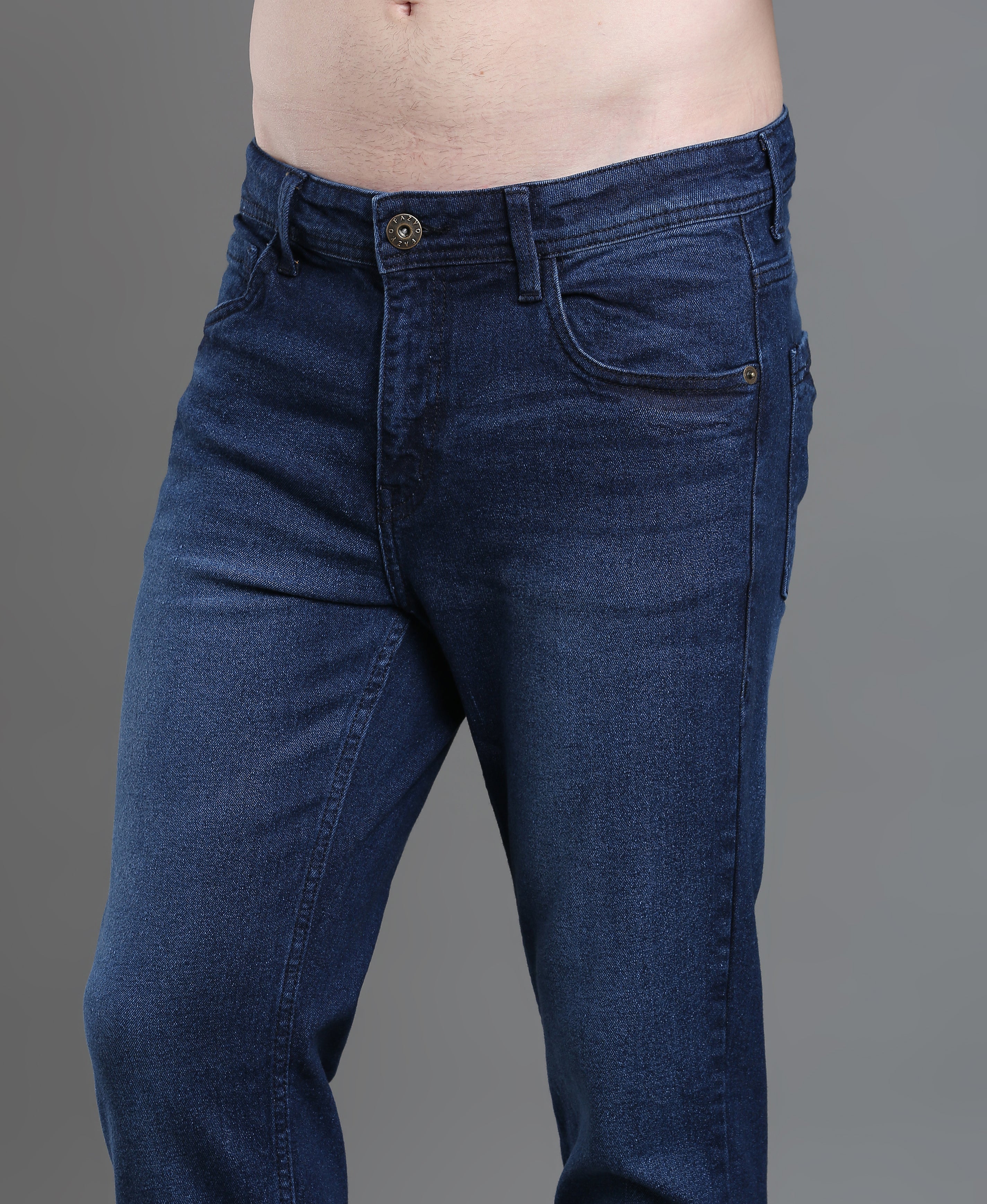 Marine Fade Carrot Fit Jeans