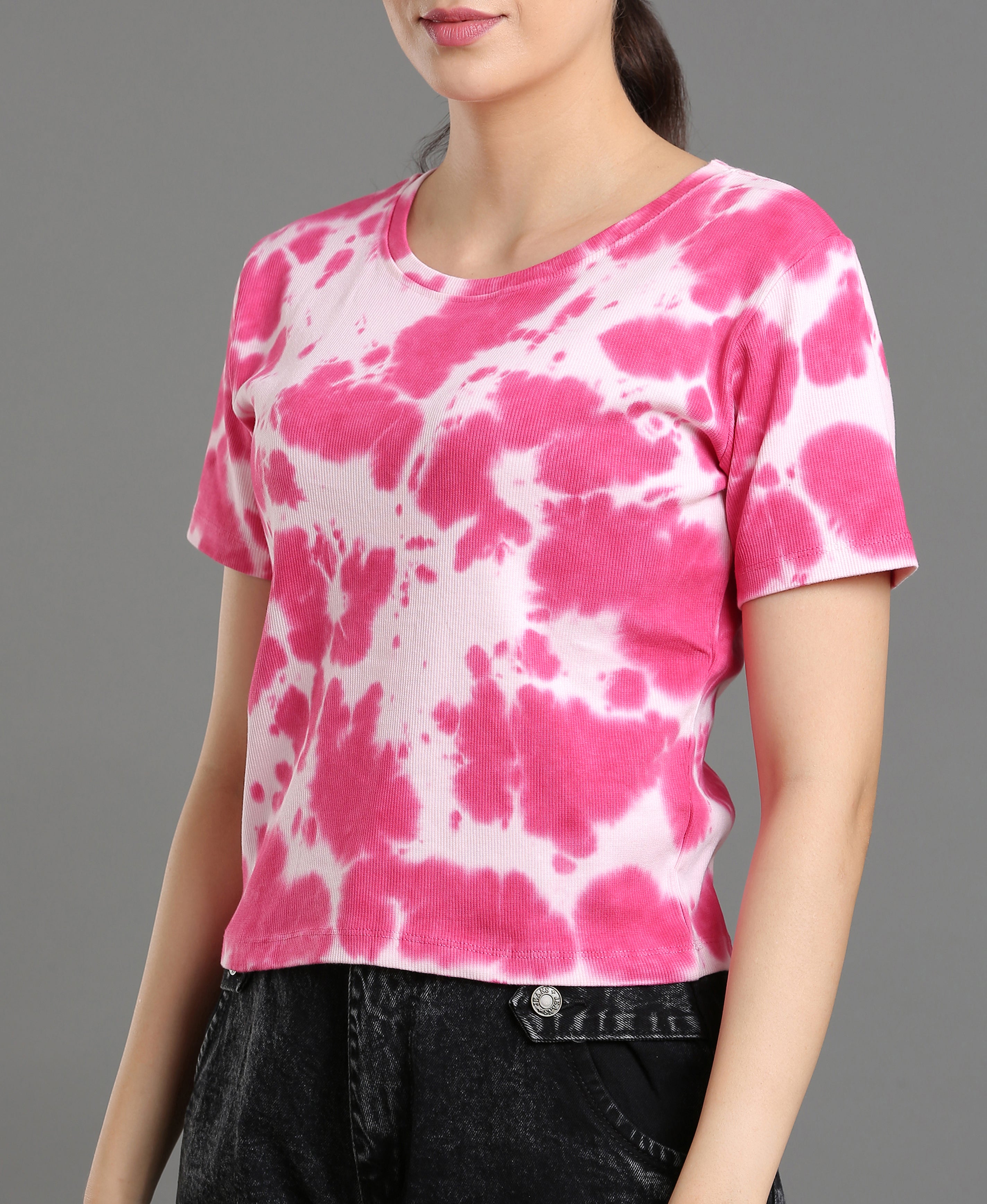 Blush Rib Knit Tee