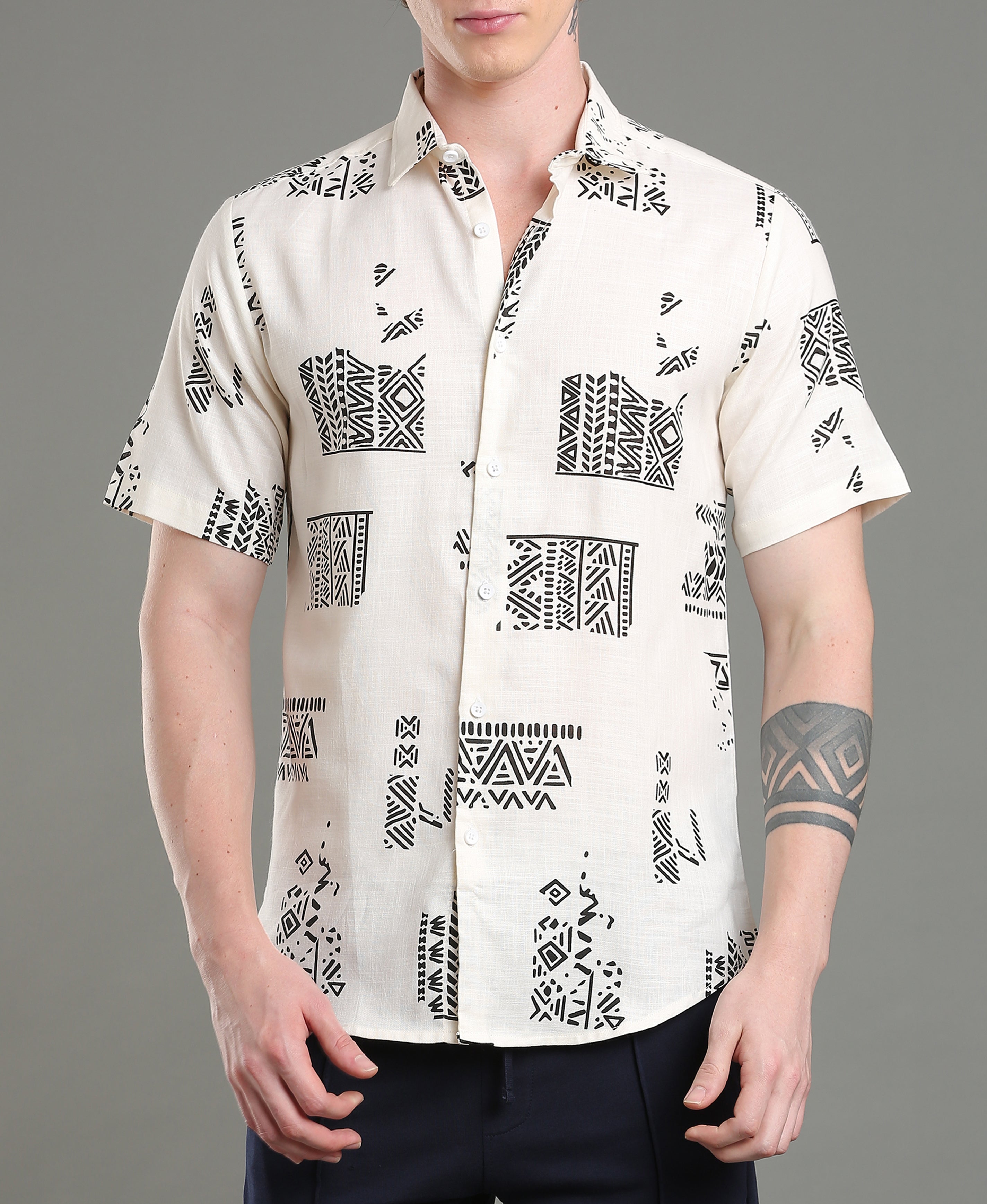 Retro Flora Slim Shirt
