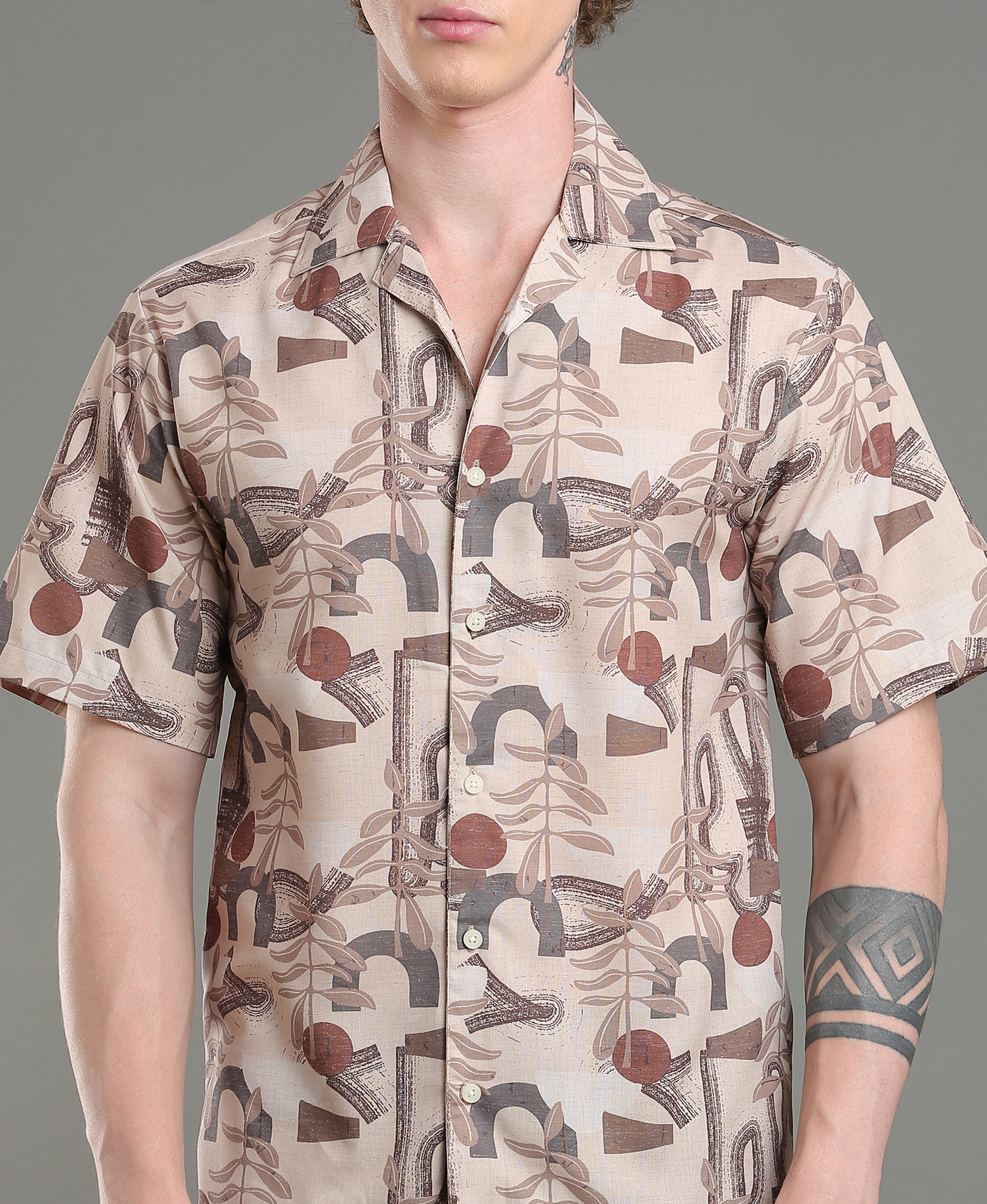 Island Drift Multi-Color Linen Shirt