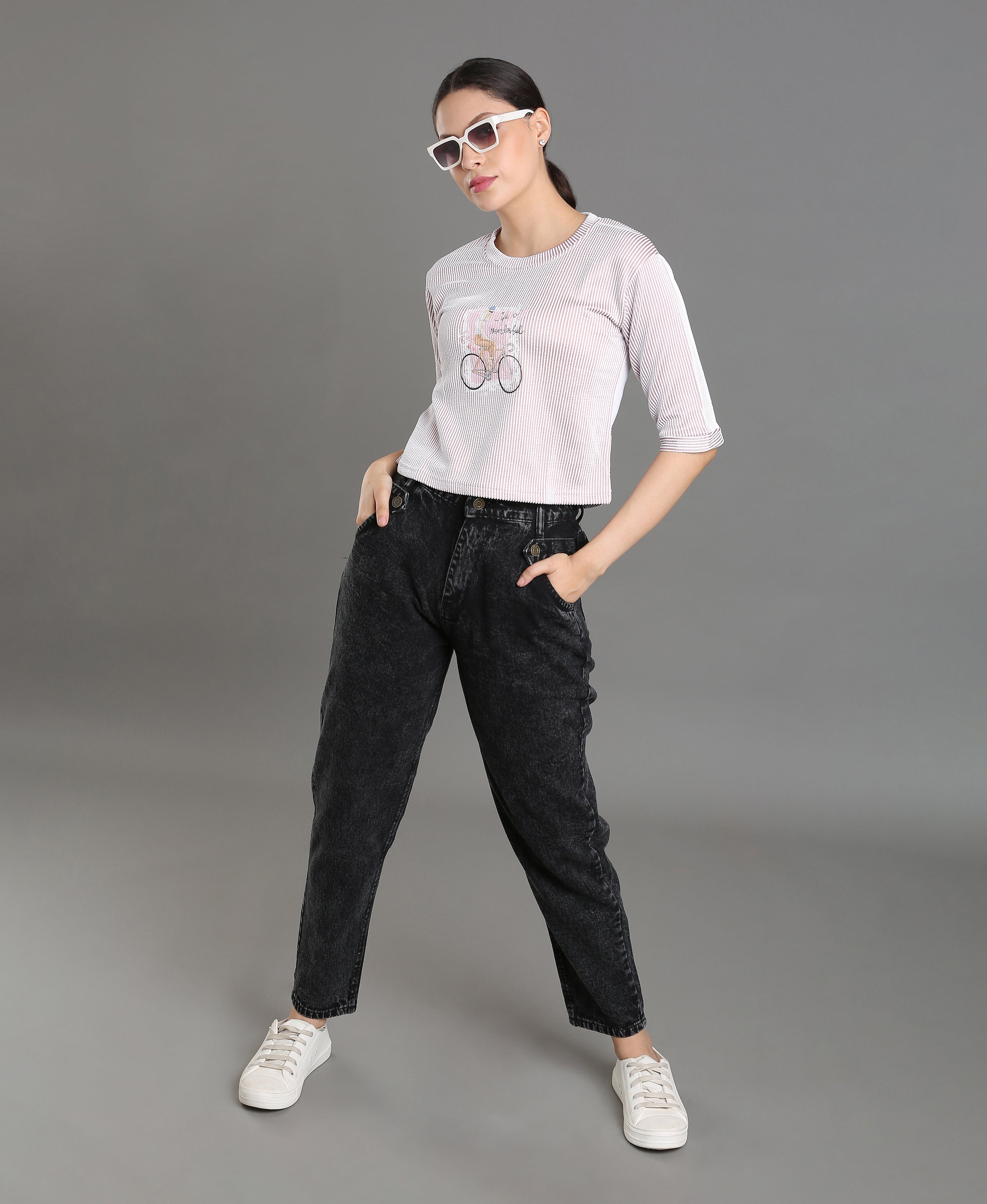 Pink Blush Knit Slim Tee