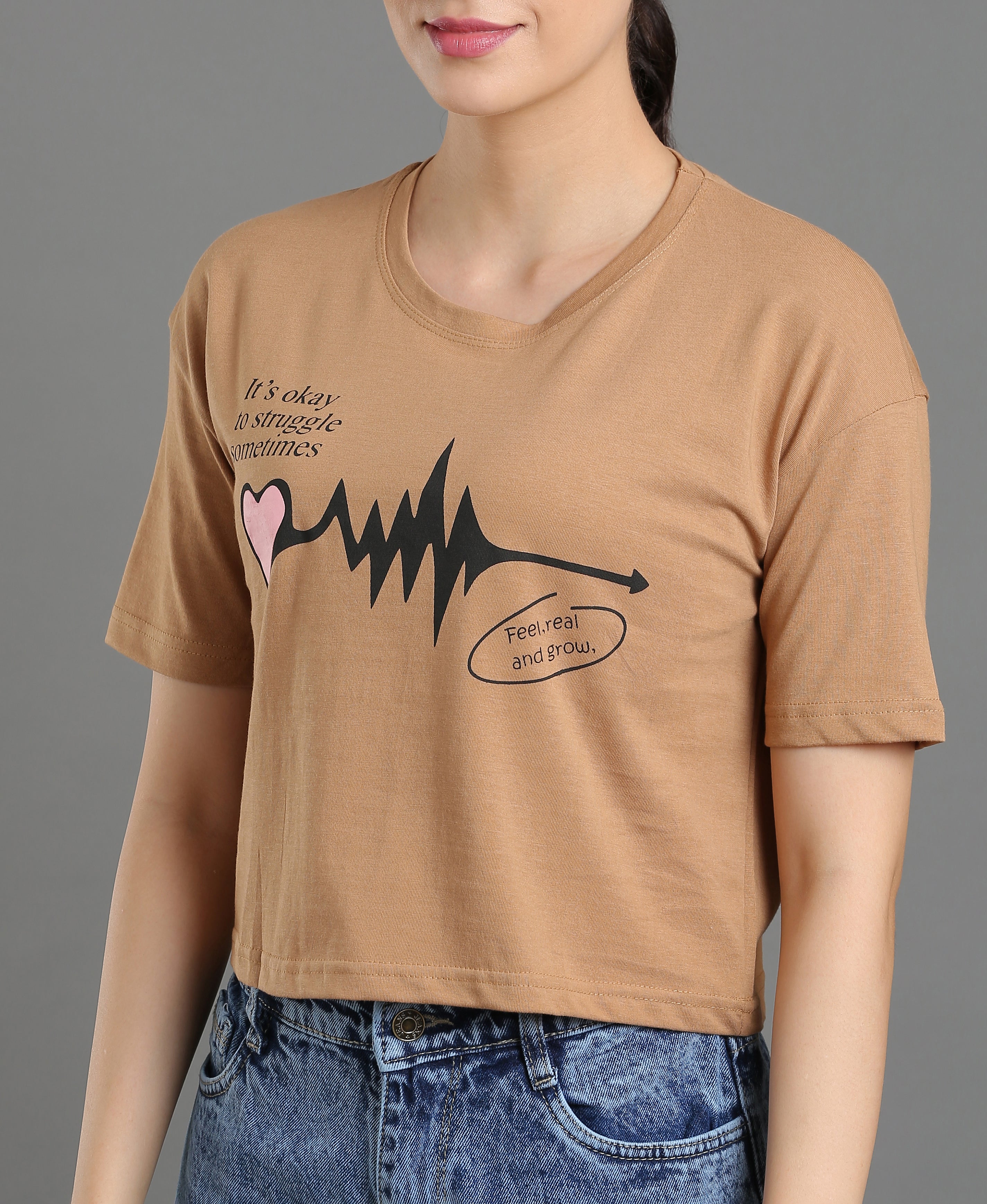 Mocha Jersey Loose Tee