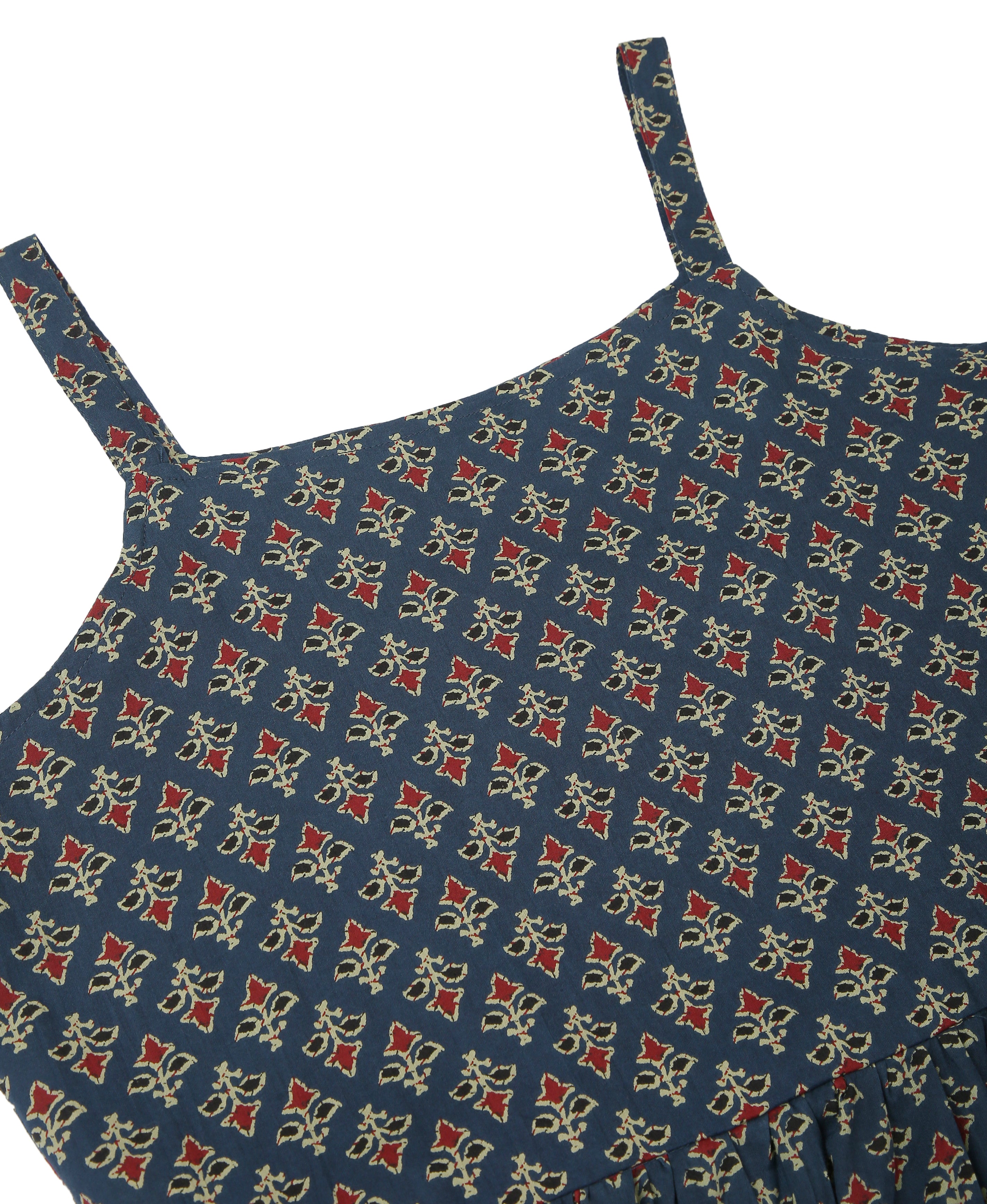 Midnight Cotton Spaghetti Dress