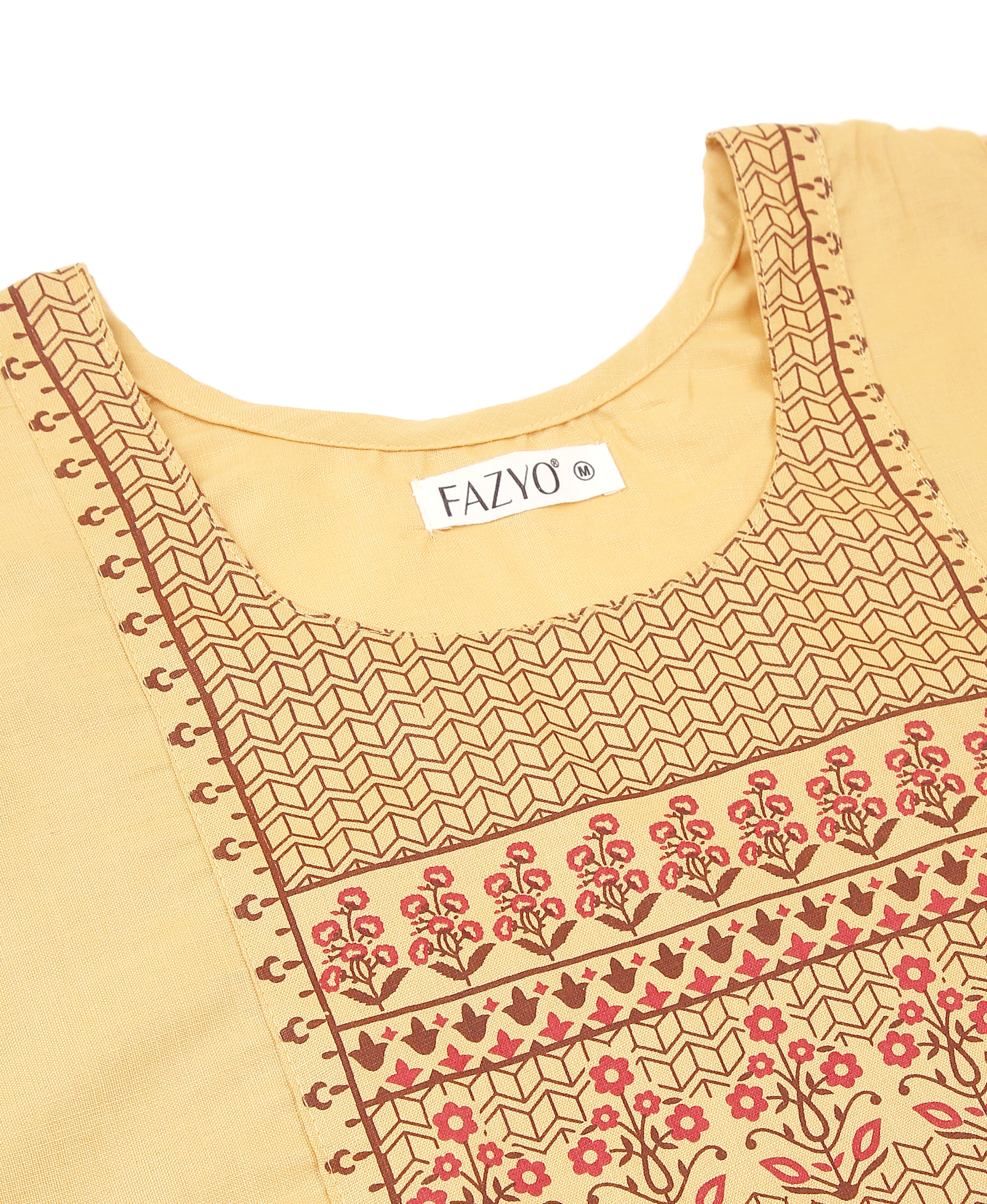 Lemon Glow Poly Cotton Kurti