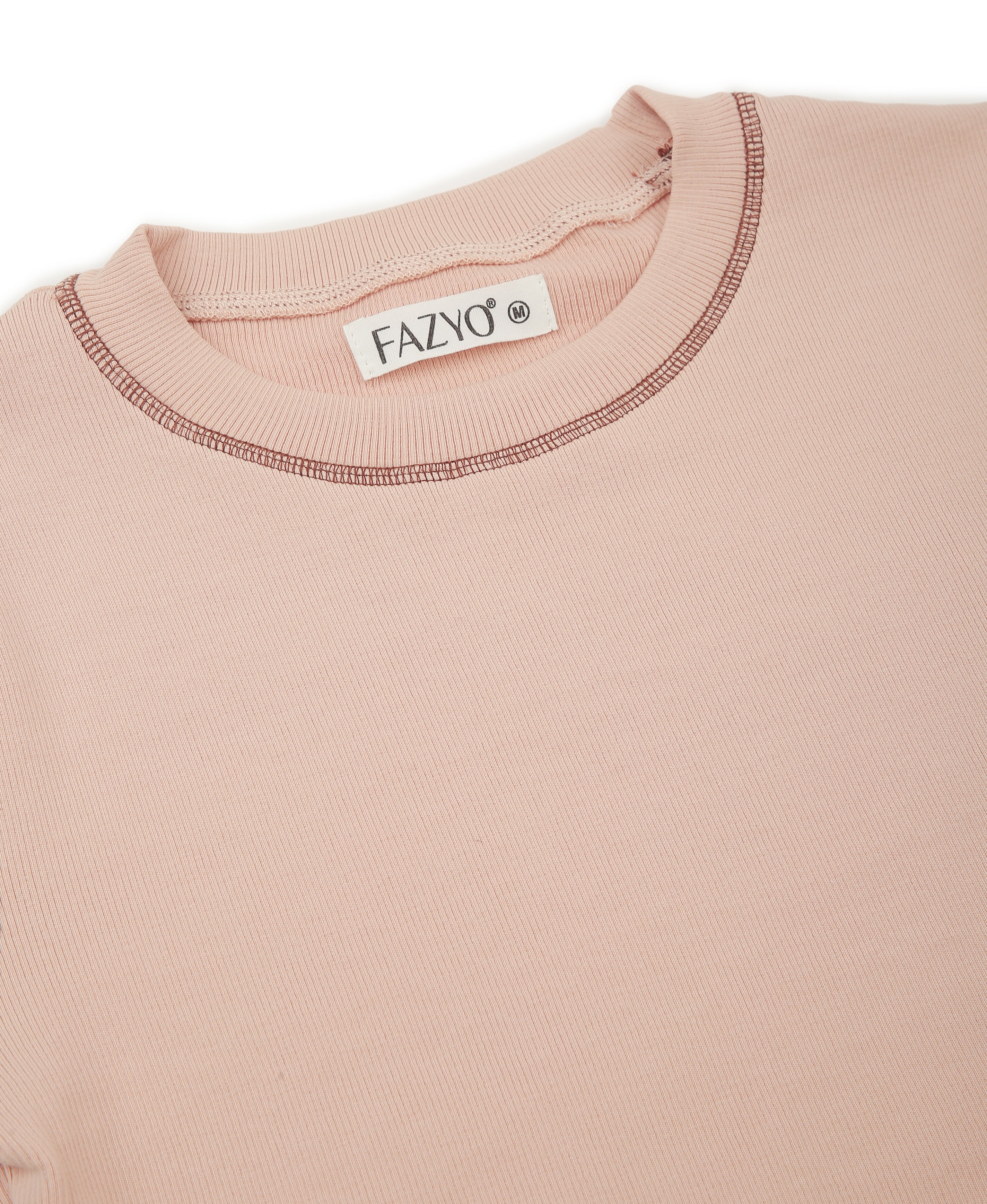 Blush Rib Knit Crop Top