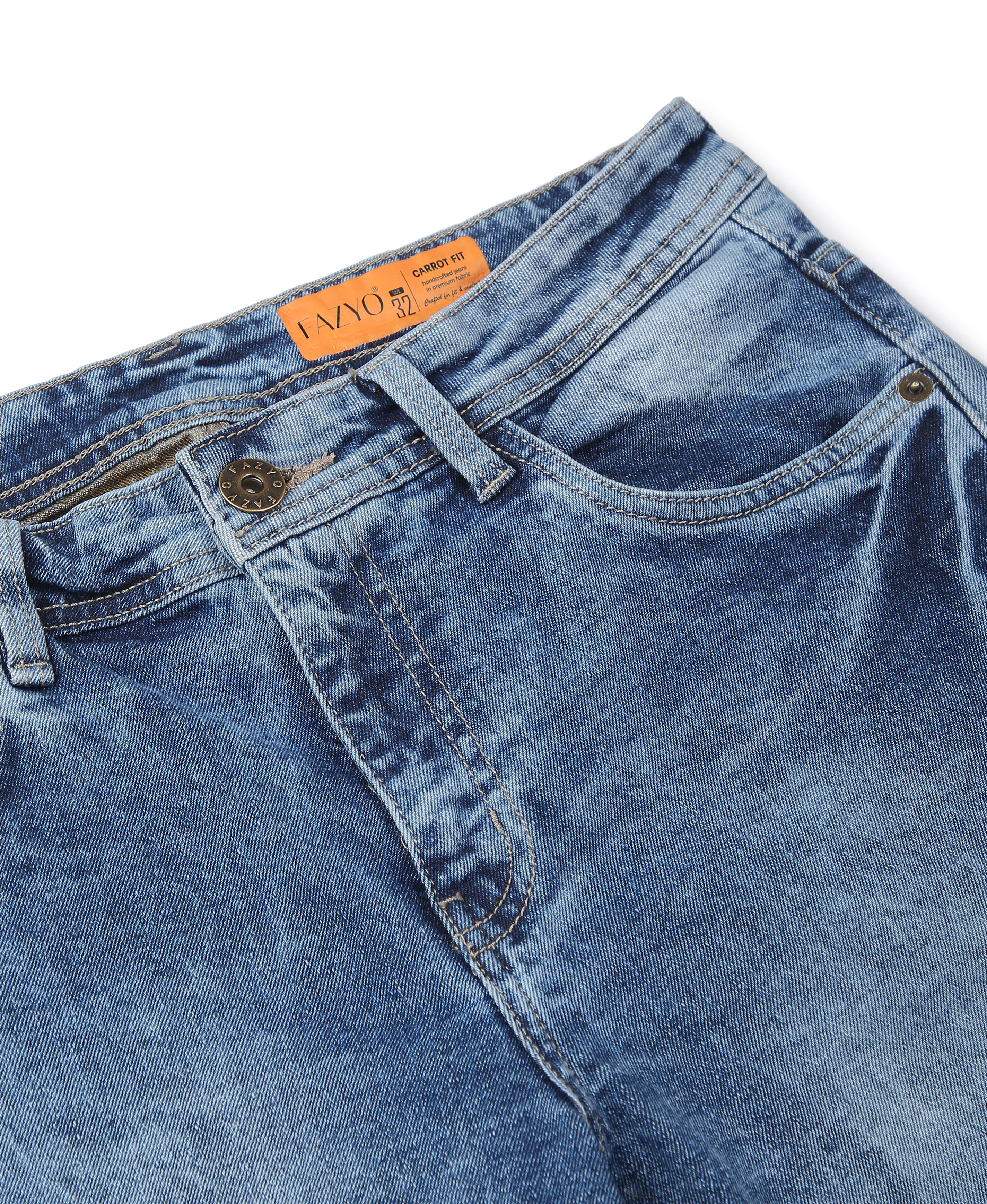 Indigo Carve Carrot Jeans