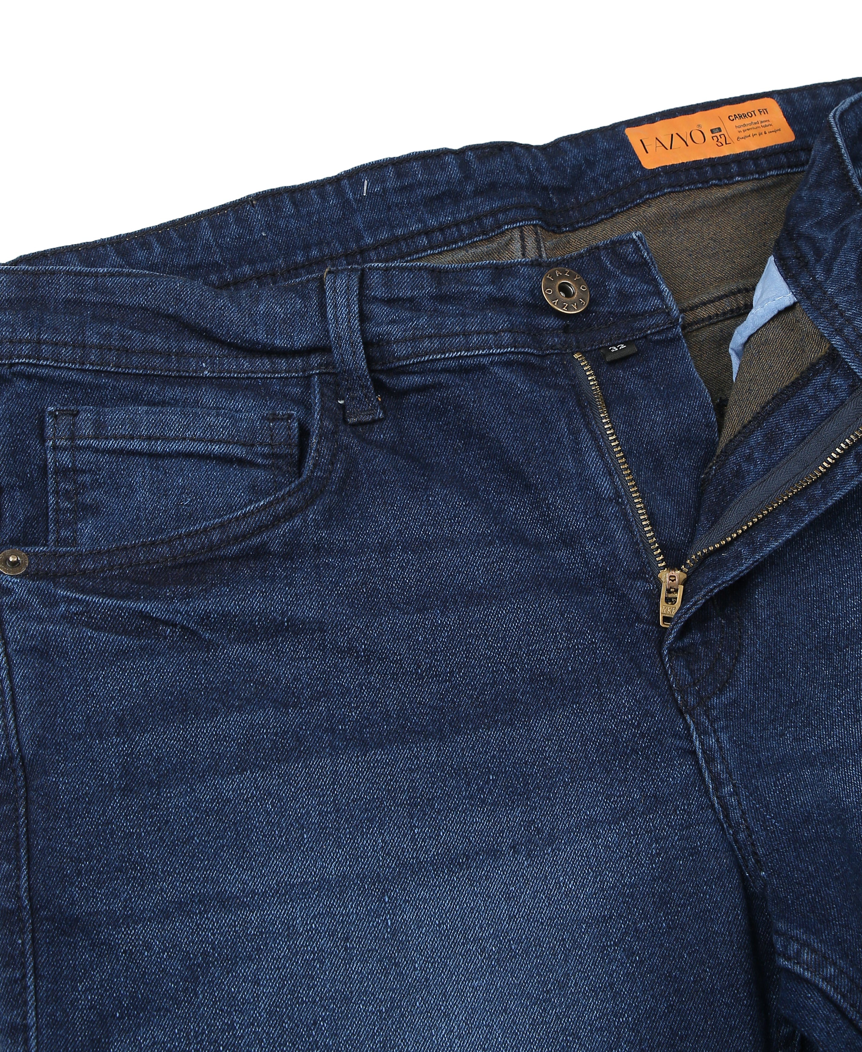 Marine Fade Carrot Fit Jeans