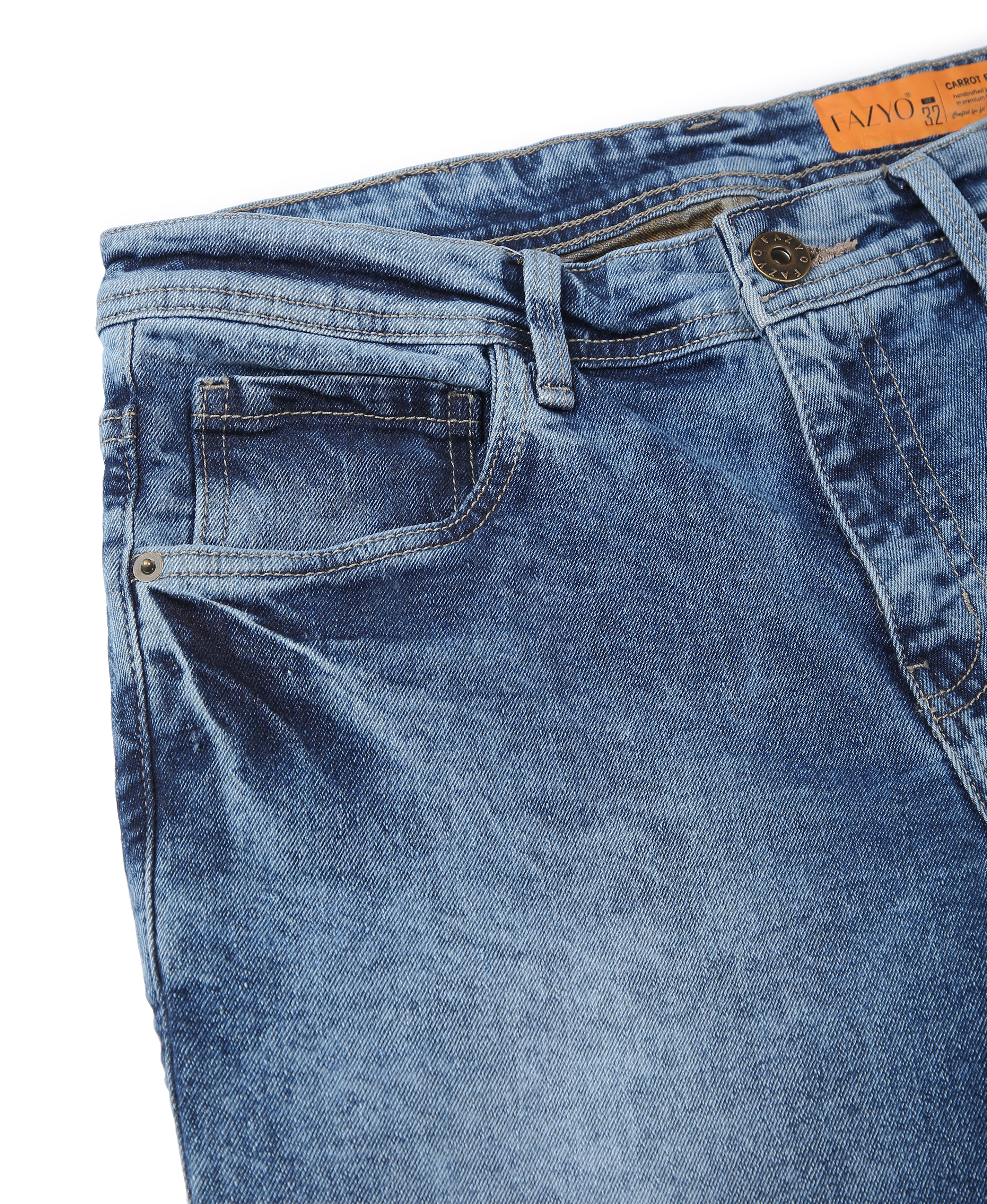 Indigo Carve Carrot Jeans