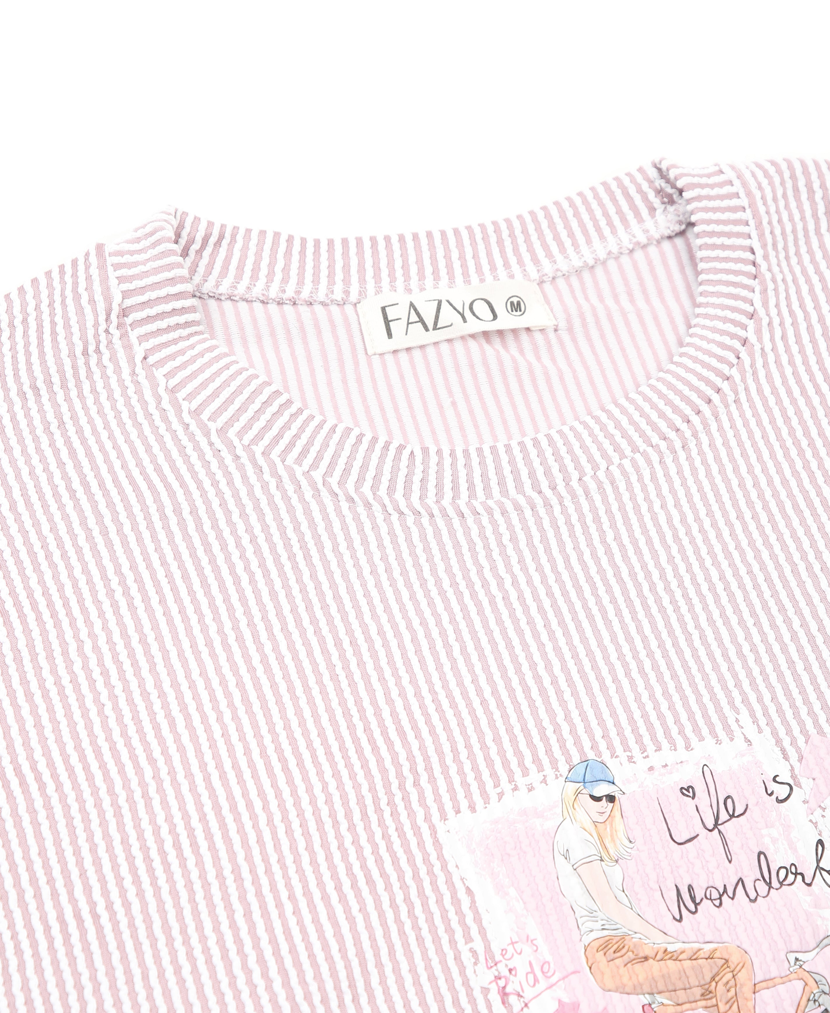 Pink Blush Knit Slim Tee