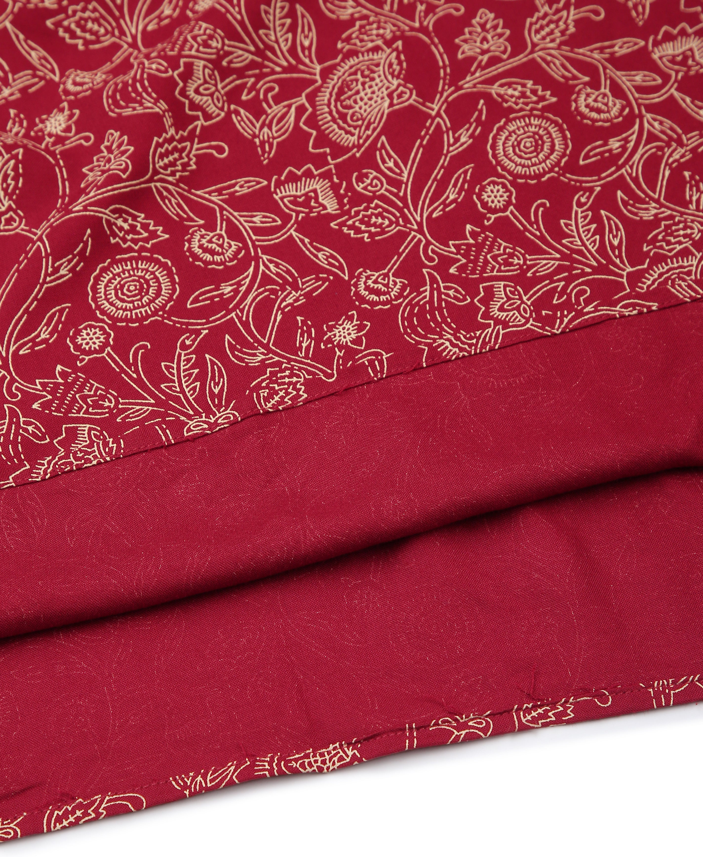 Scarlet Bloom Rayon Kaftan