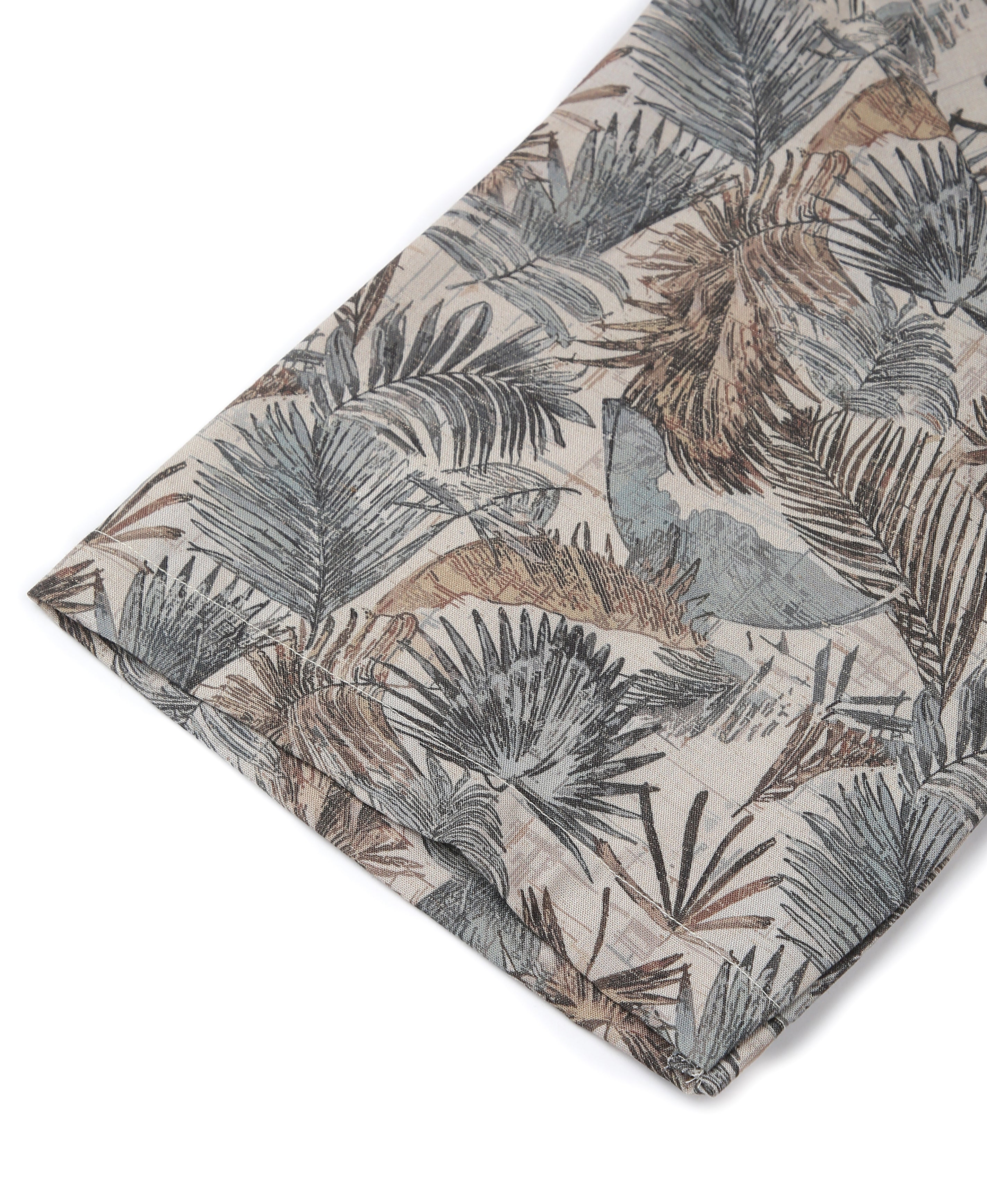 Lagoon Bloom Linen Cuban Shirt