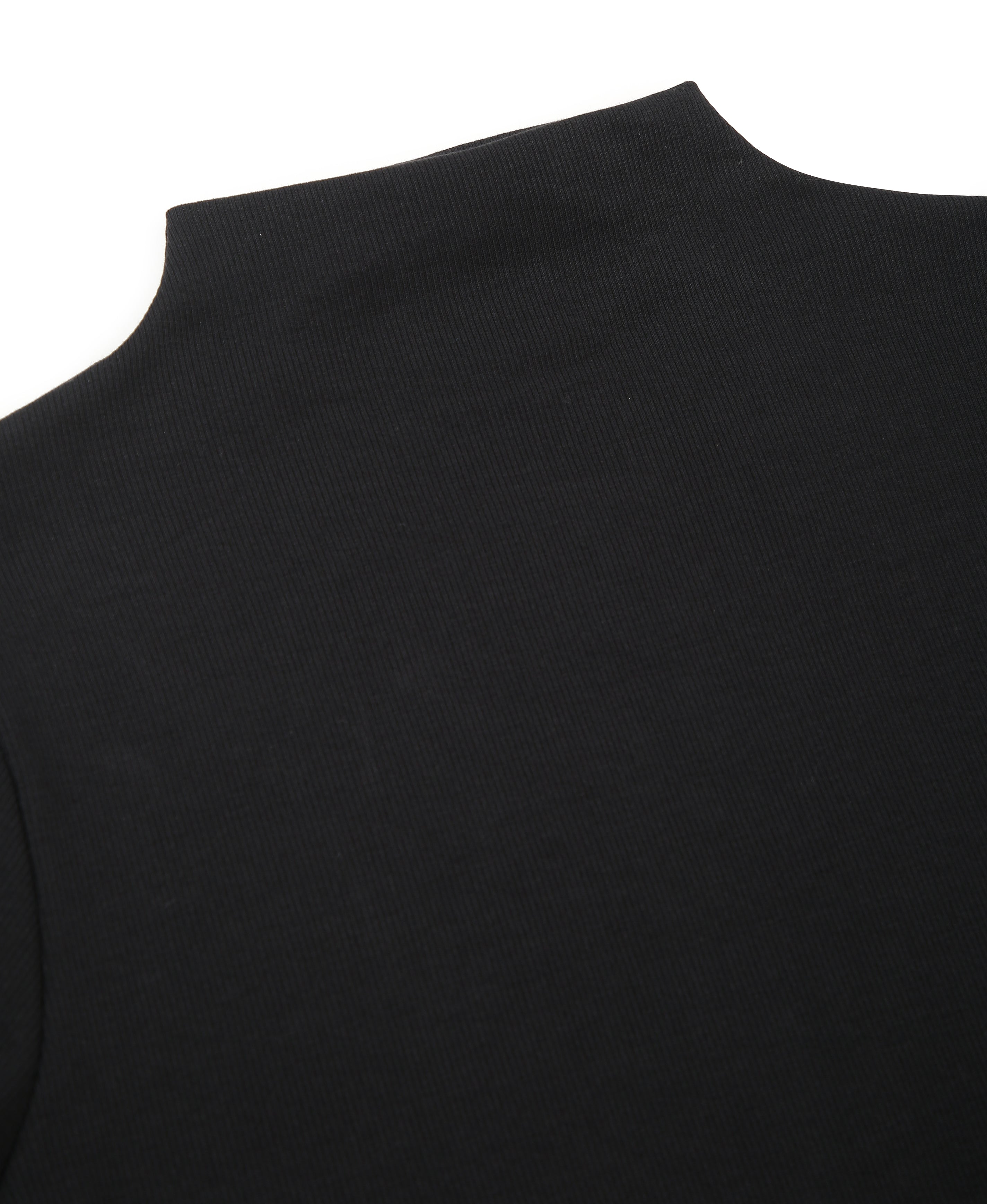 Noir Rib Knit Crop Top
