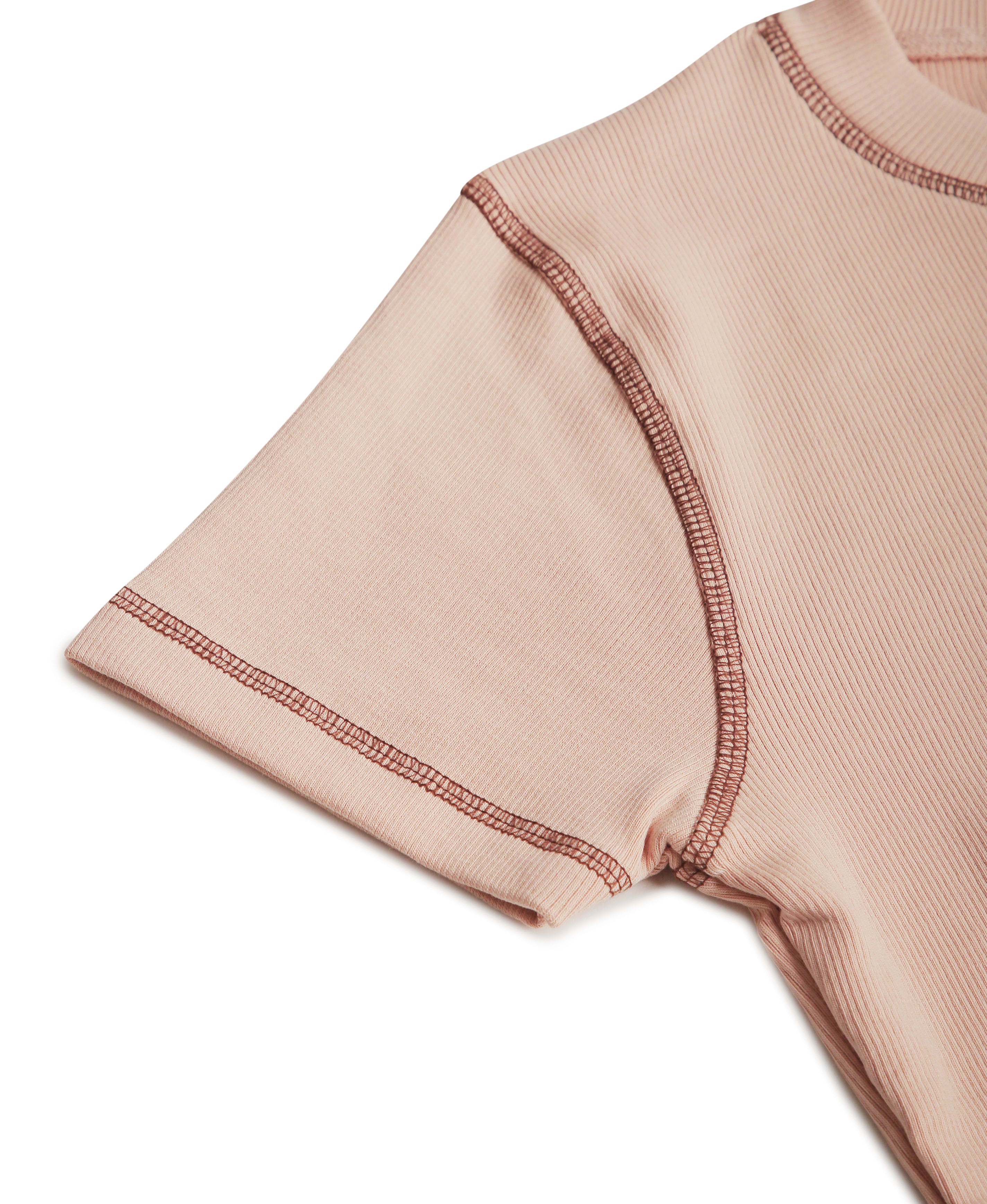 Blush Rib Knit Crop Top