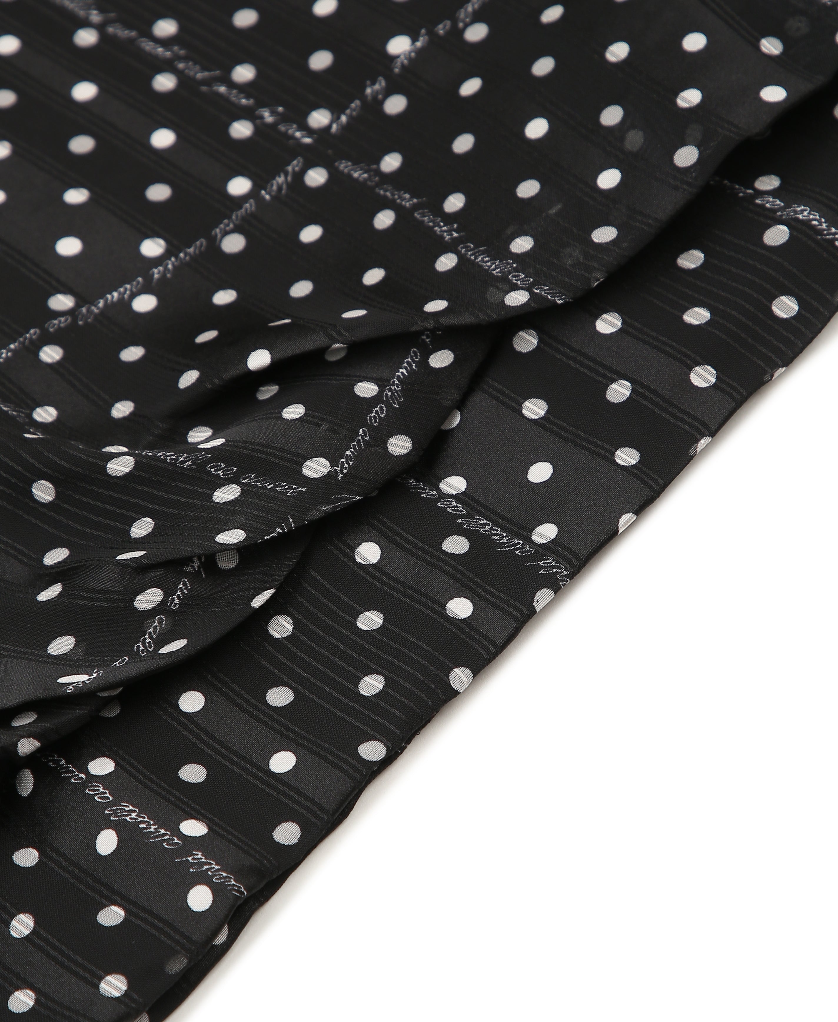 Midnight Dot Georgette Crop Top
