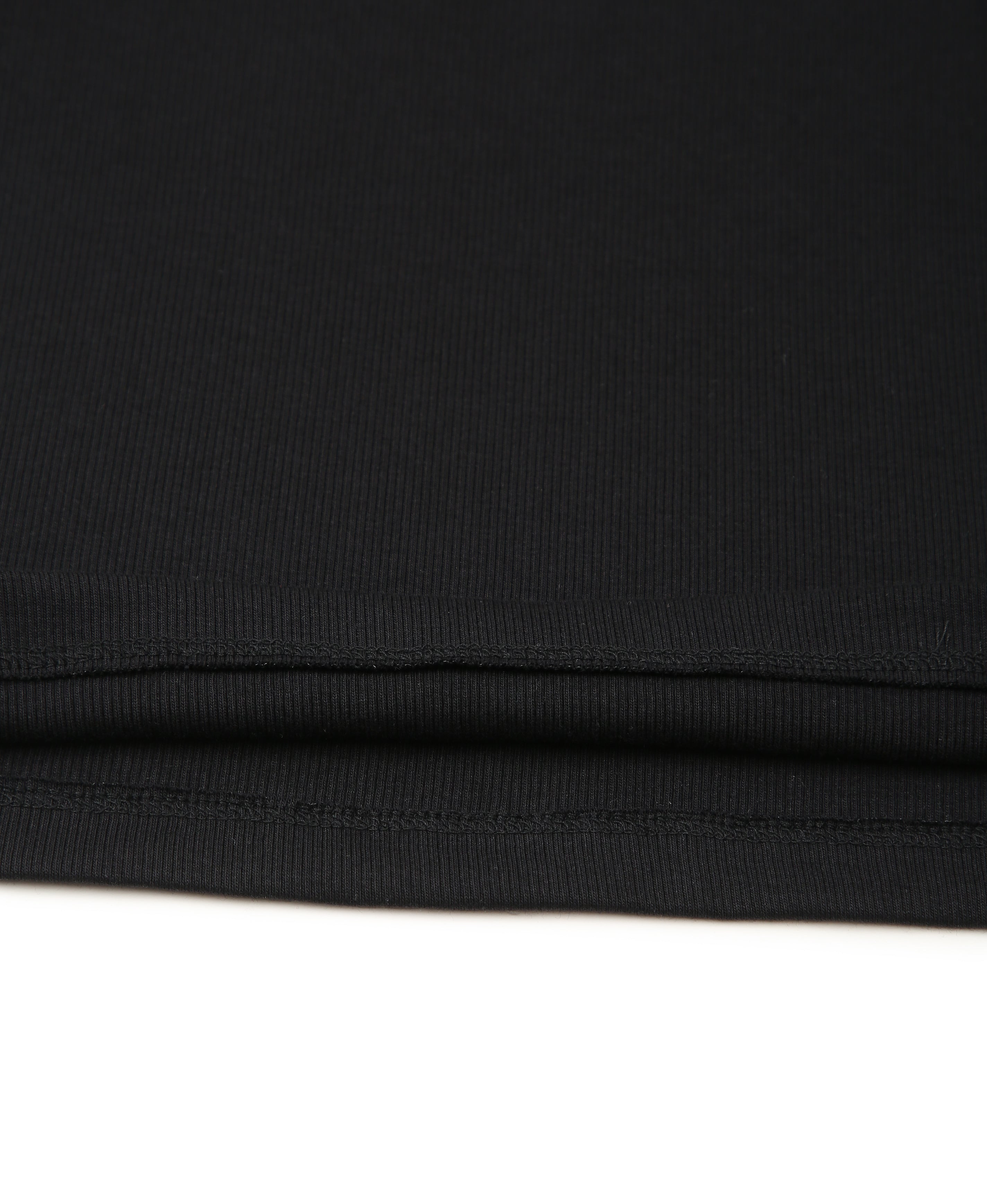 Noir Rib Knit Crop Top