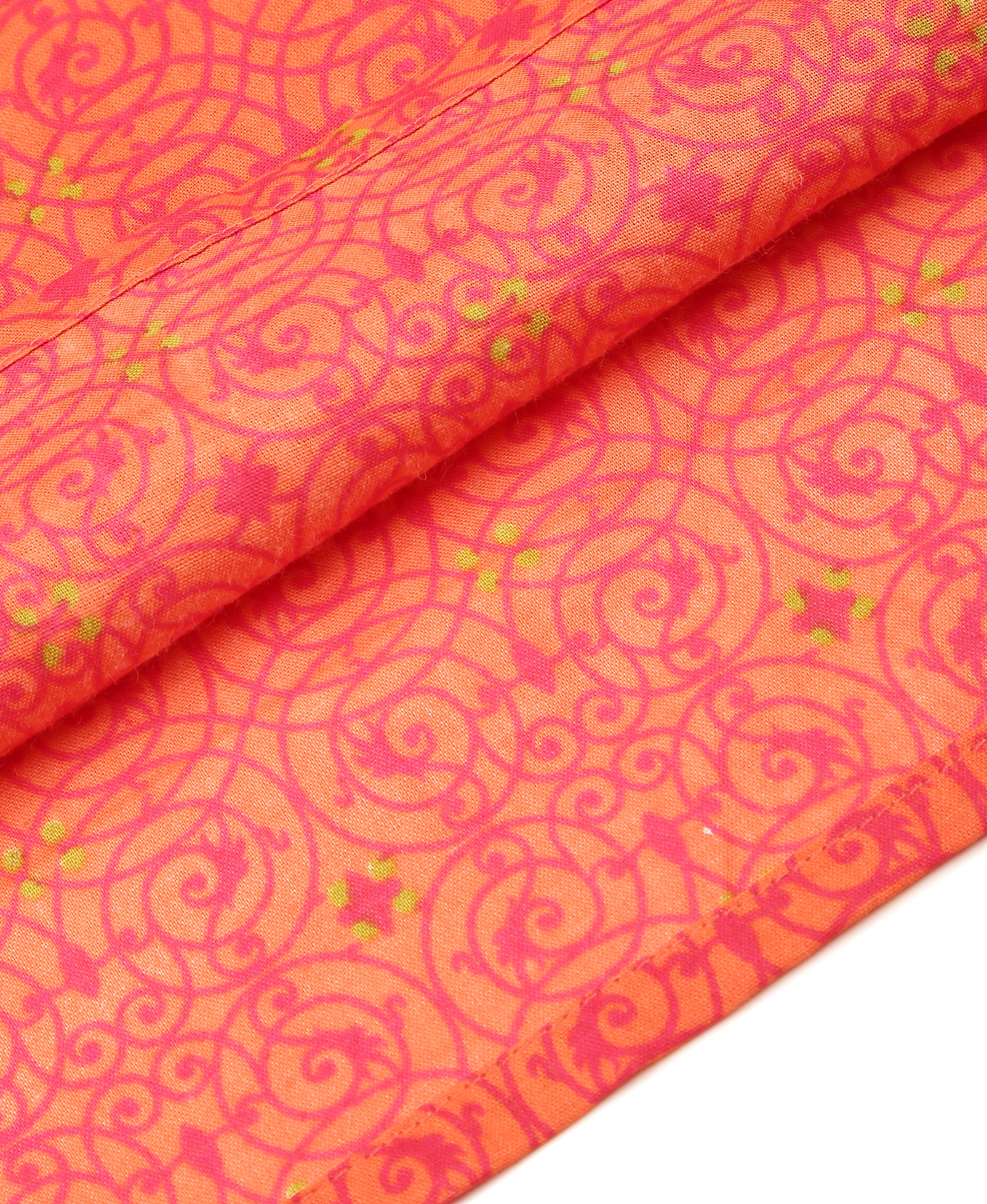 Scarlet Bloom Cotton Kurti