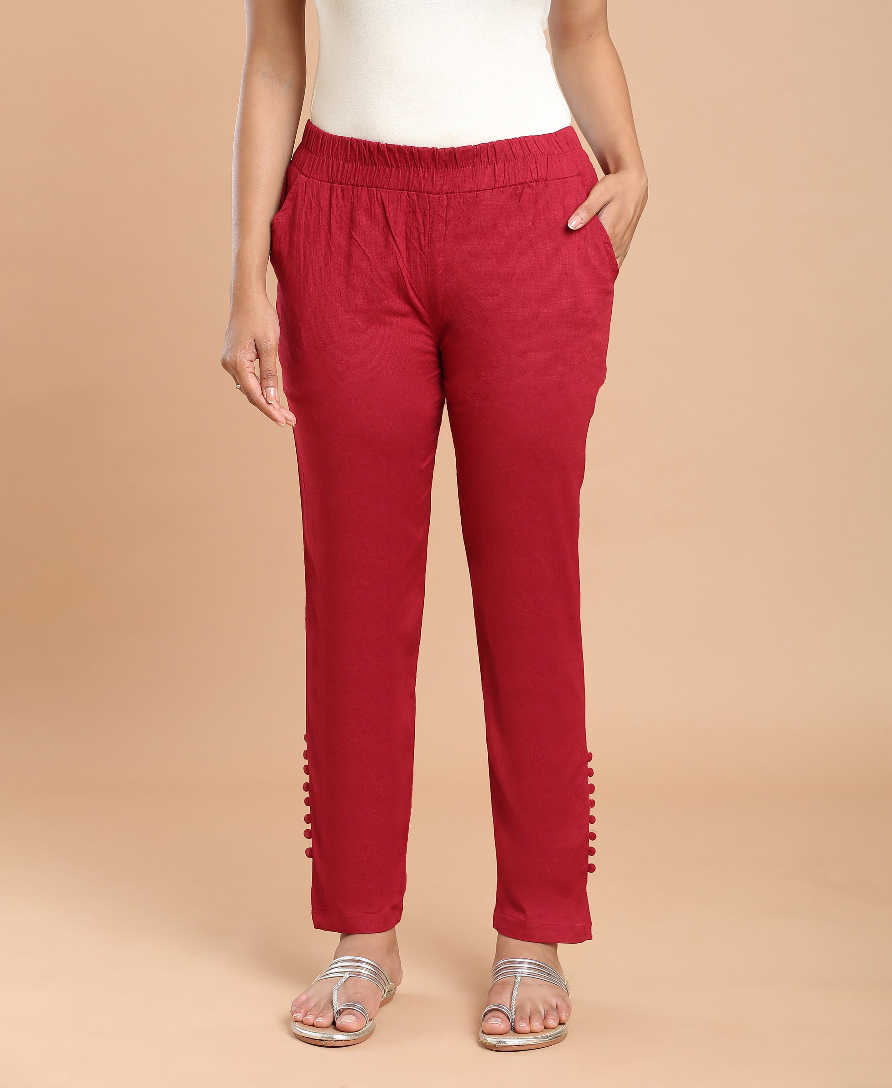 Merlot Cigarette Pants