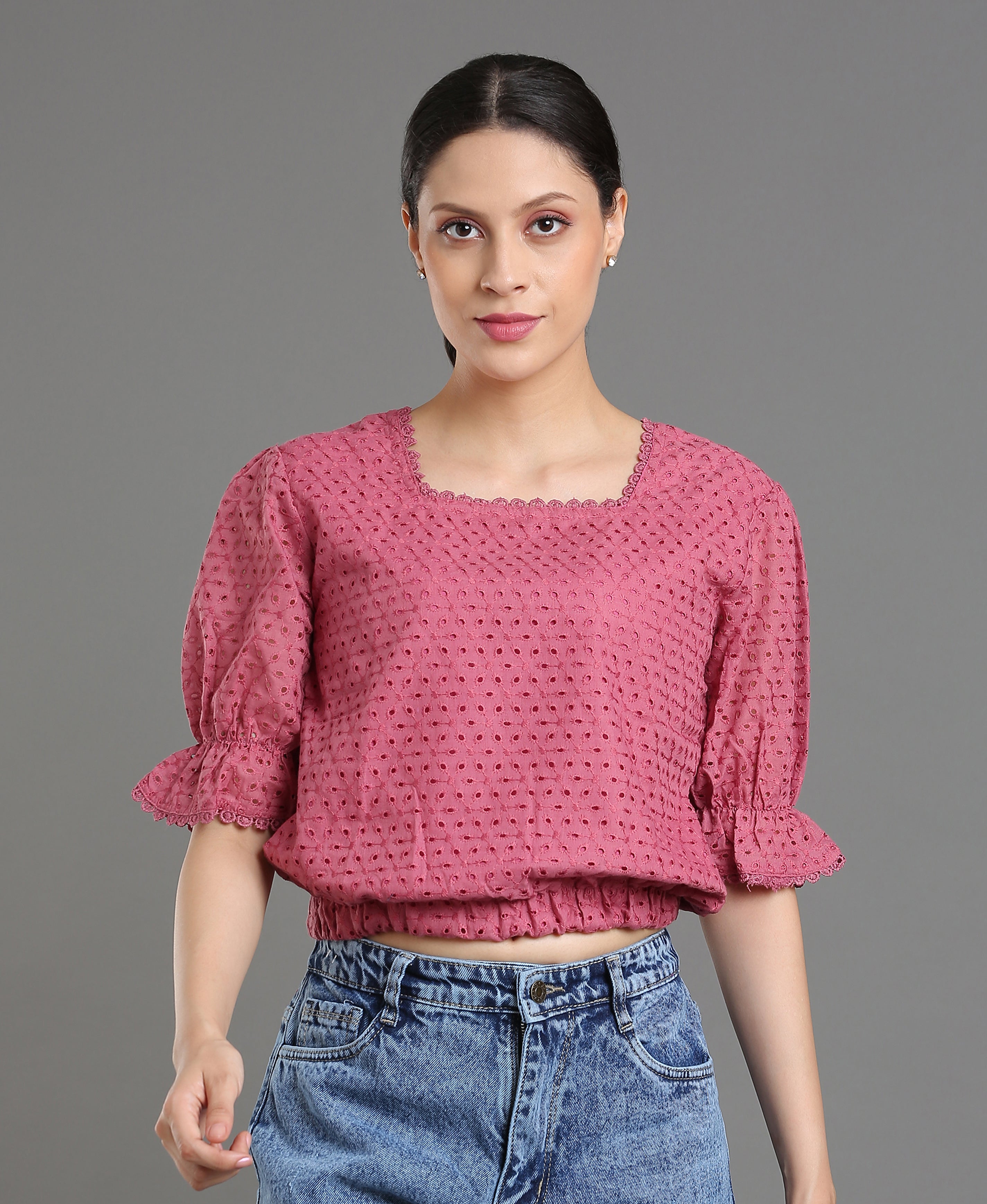 Onion Lace Blend Crop Top