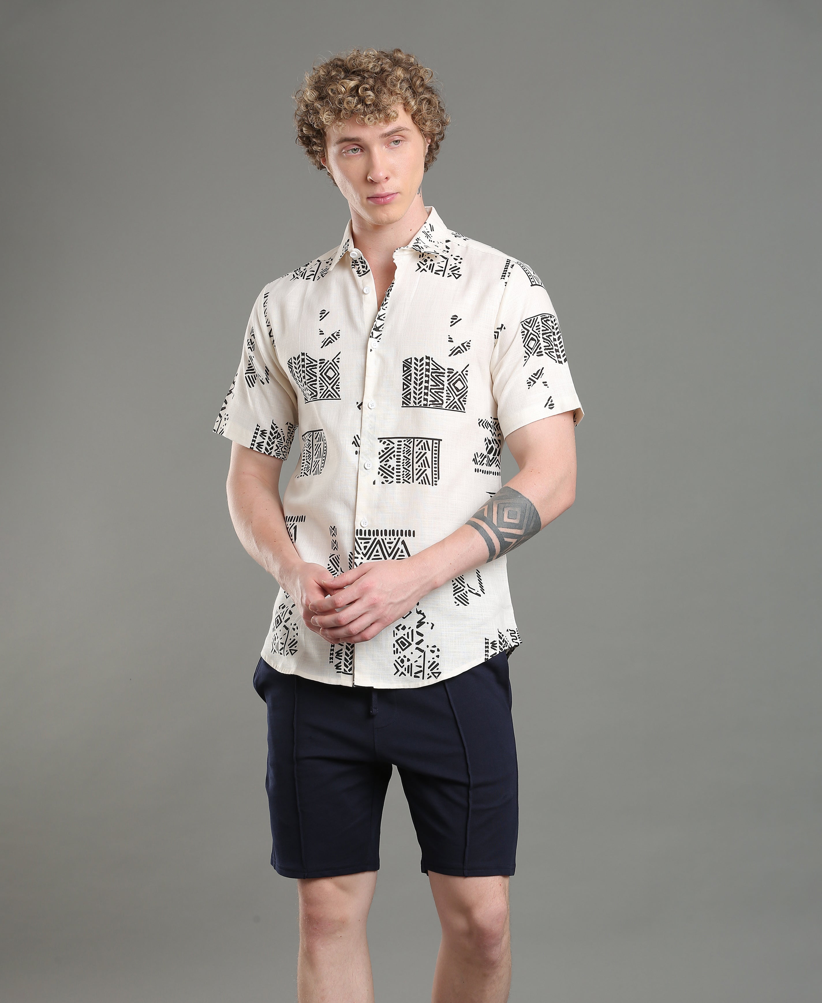Retro Flora Slim Shirt