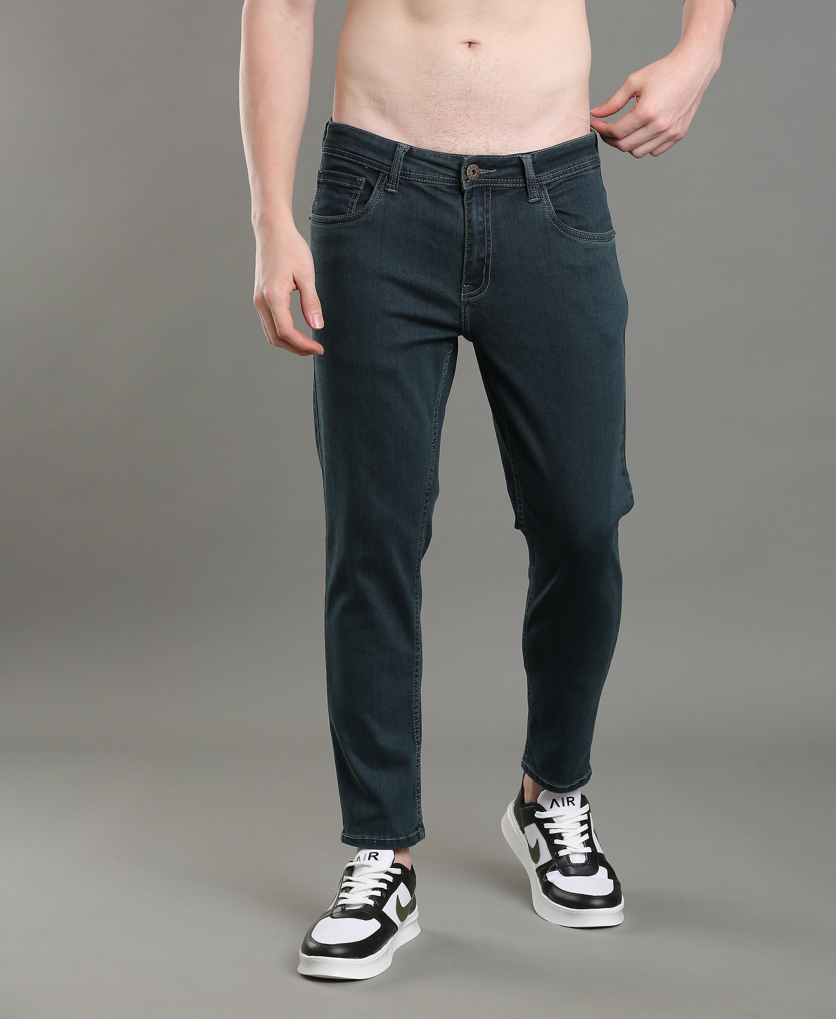 Sapphire Tone Tapered Jeans