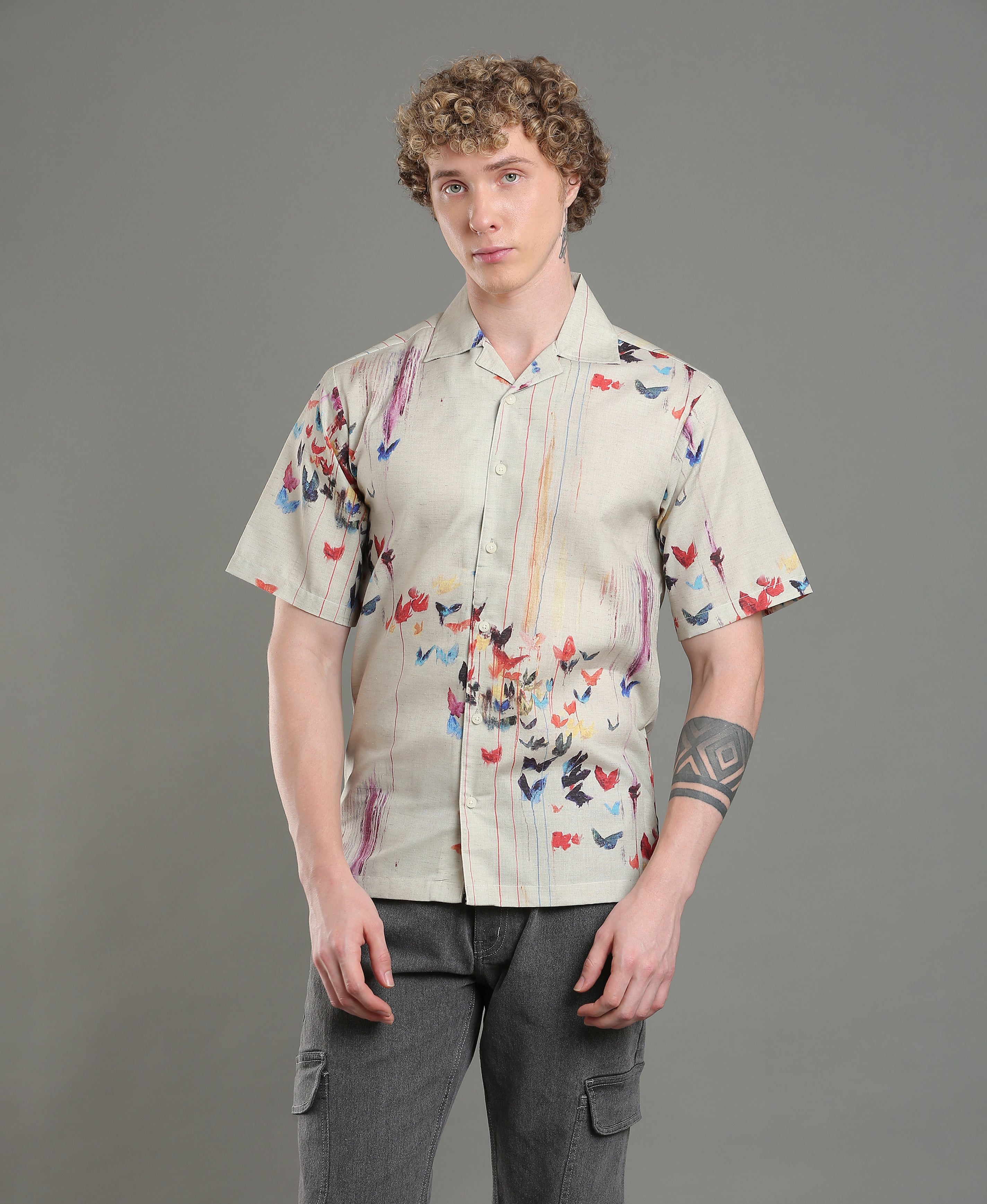 Palm Bay Multi-Color Linen Shirt