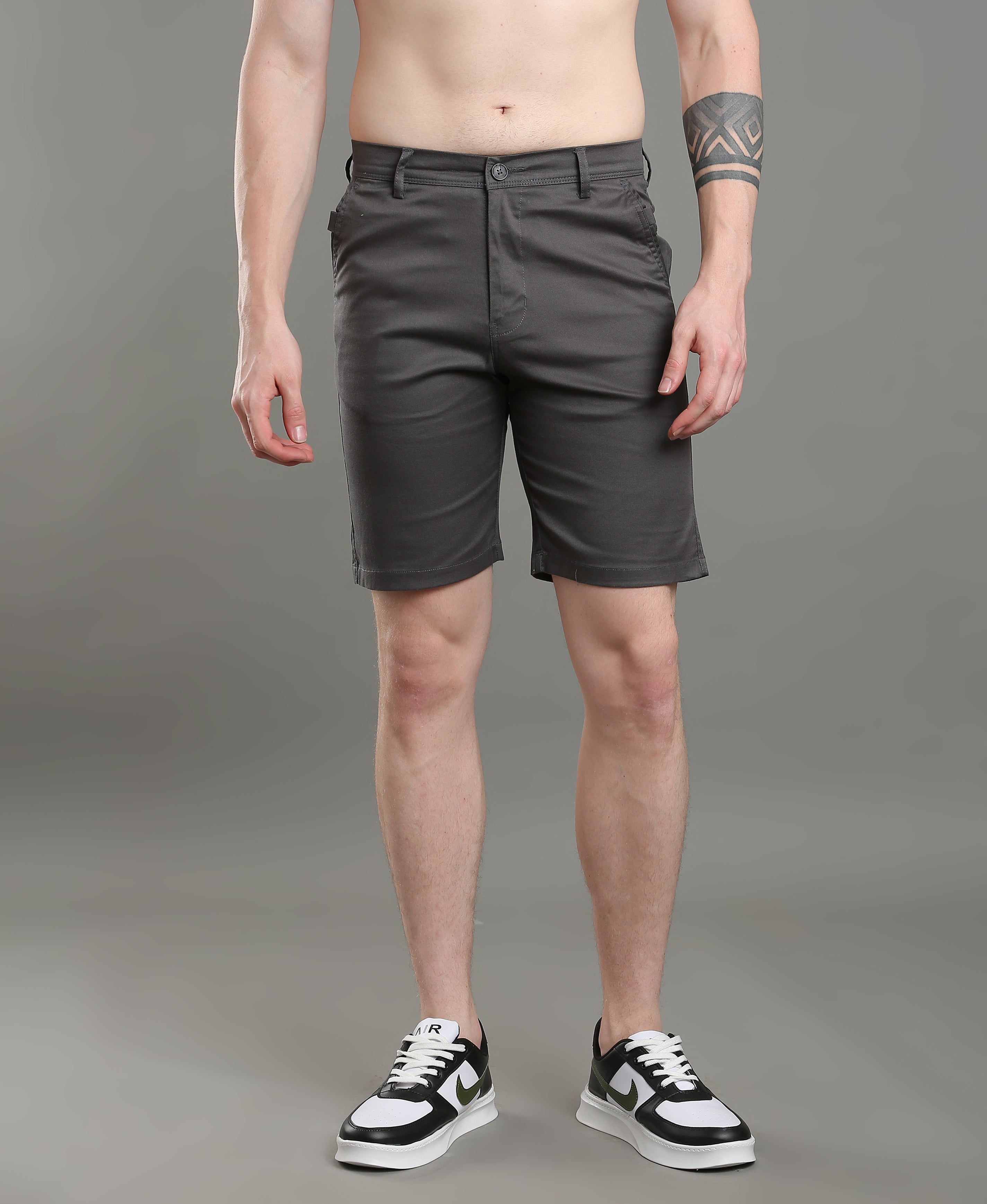 Charcoal Trek Twill Shorts