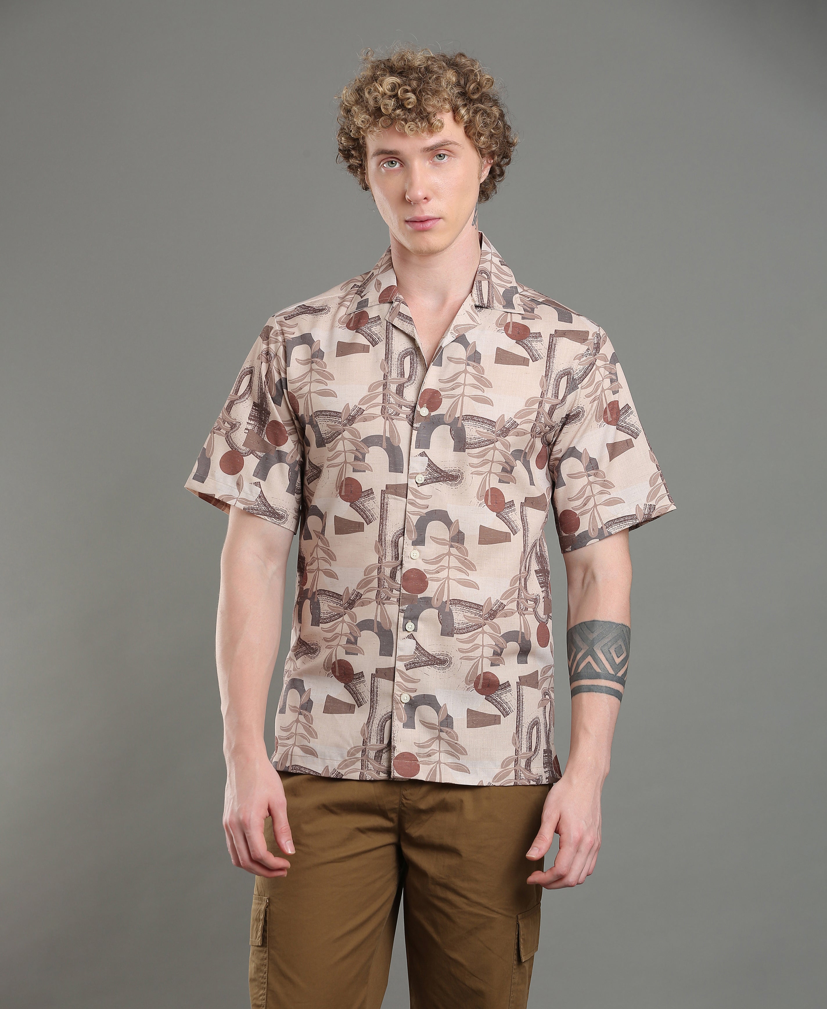 Island Drift Multi-Color Linen Shirt