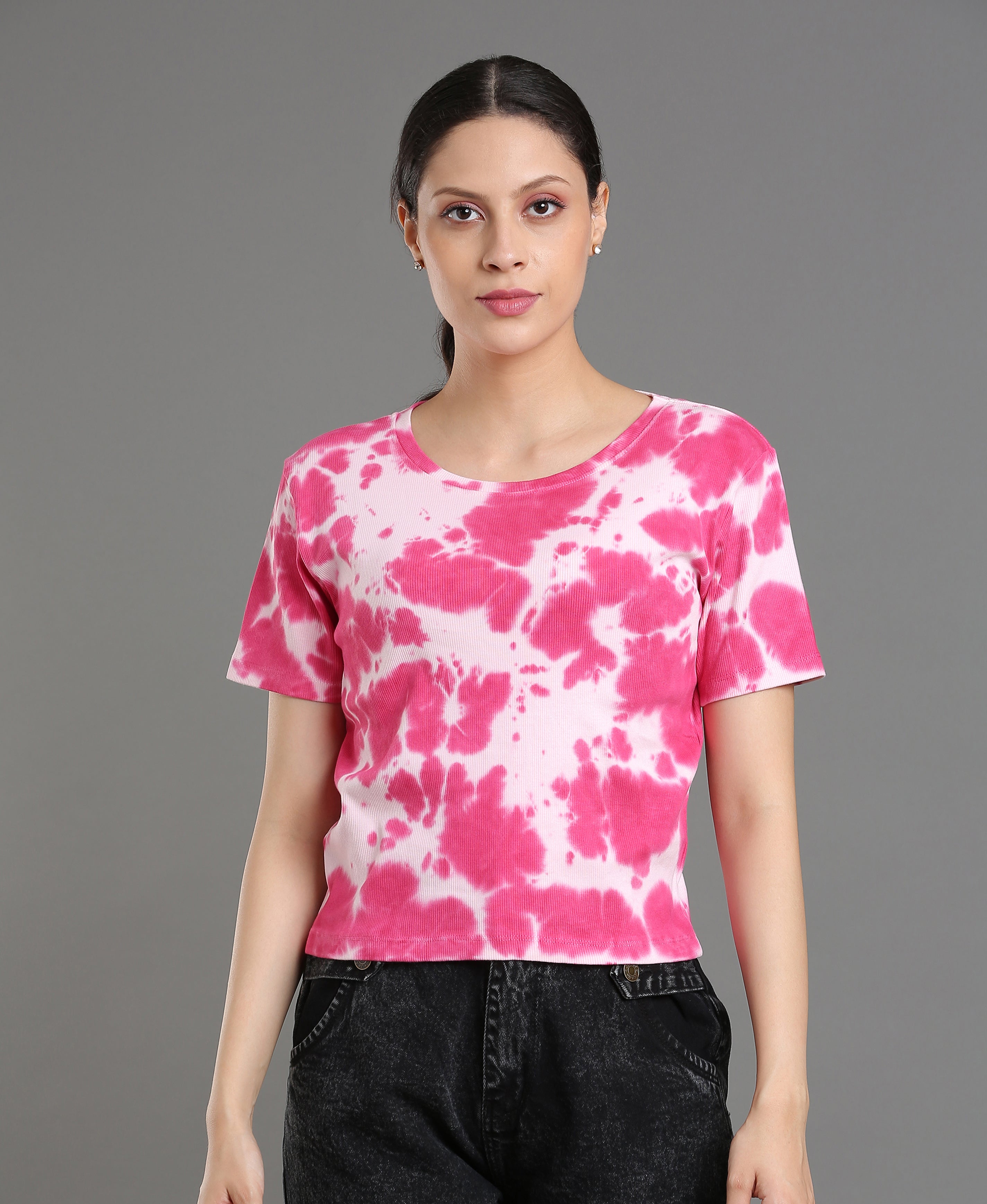 Blush Rib Knit Tee