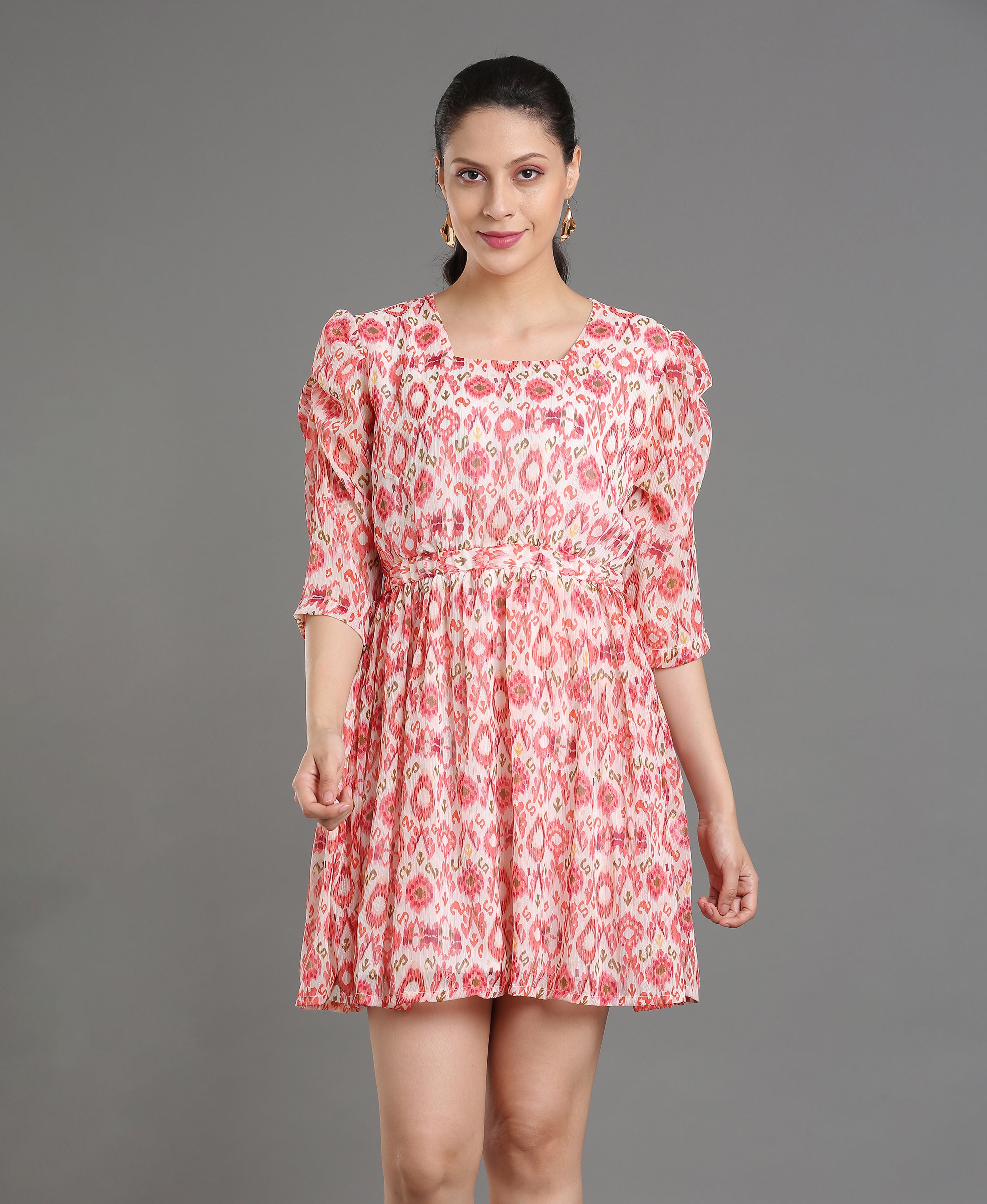 Blush Breeze Chiffon Dress