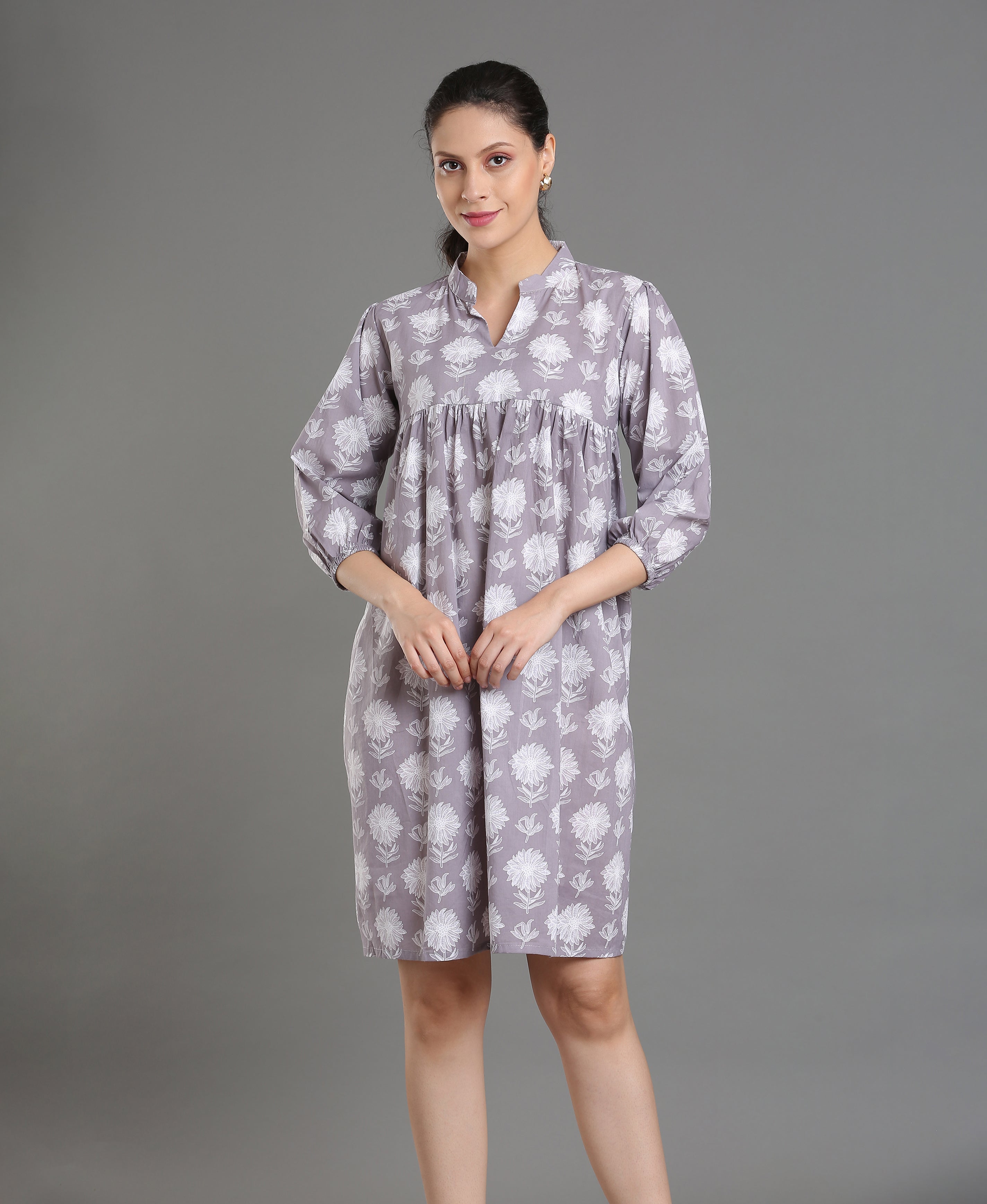 Ash Bloom Cotton Tunic