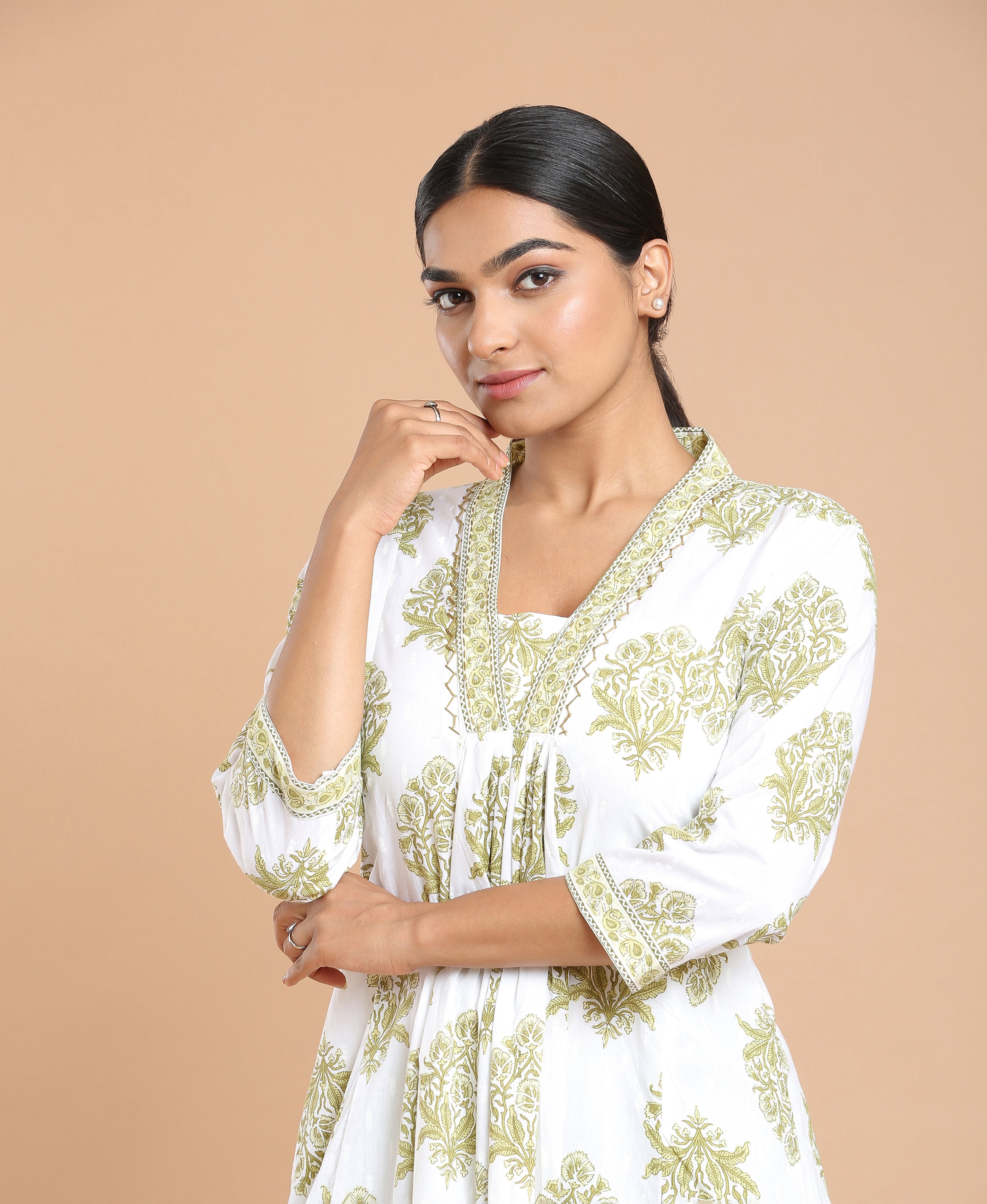 Meadow Bloom Flared Kurti