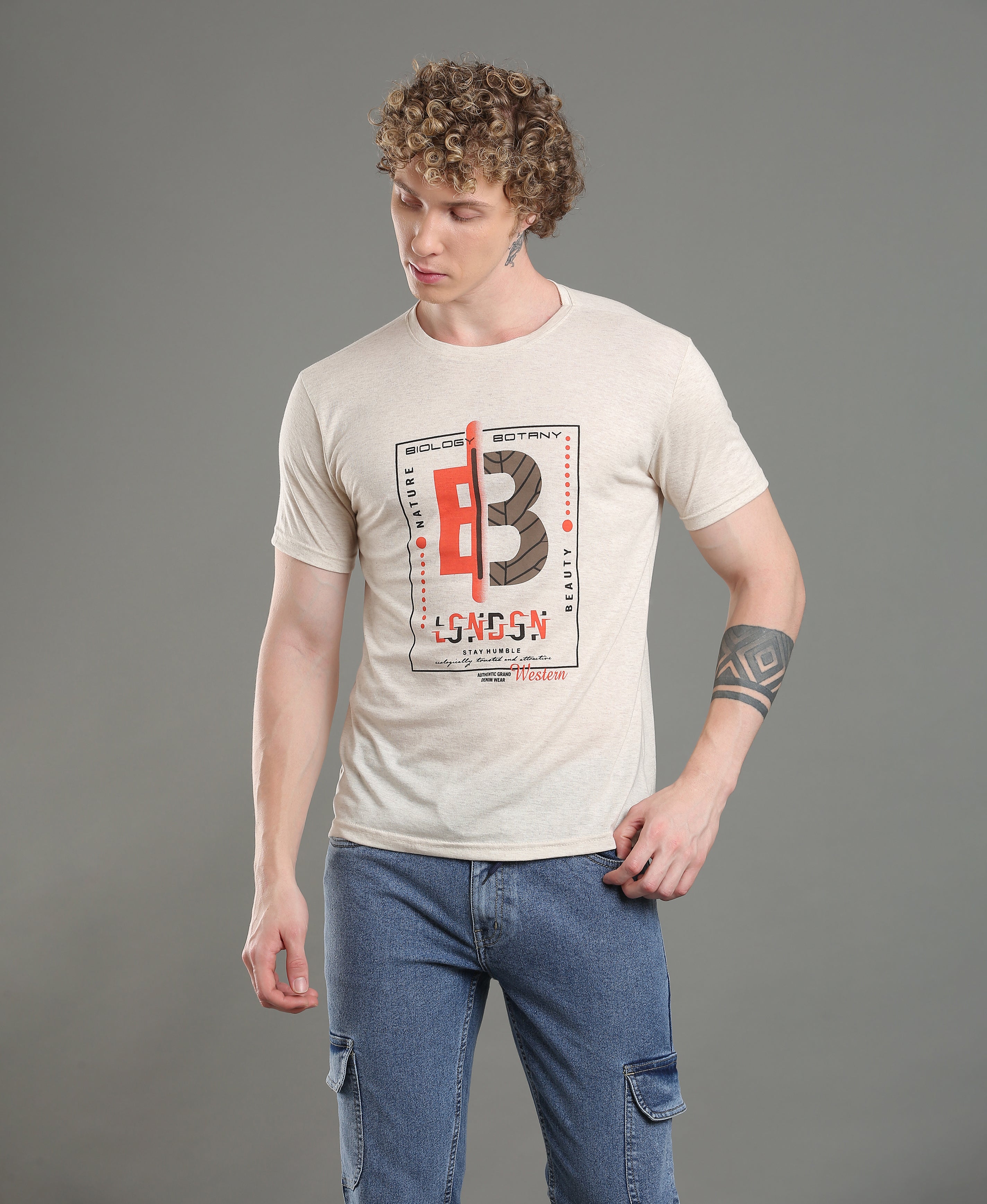 Pearl Chest Print Tee