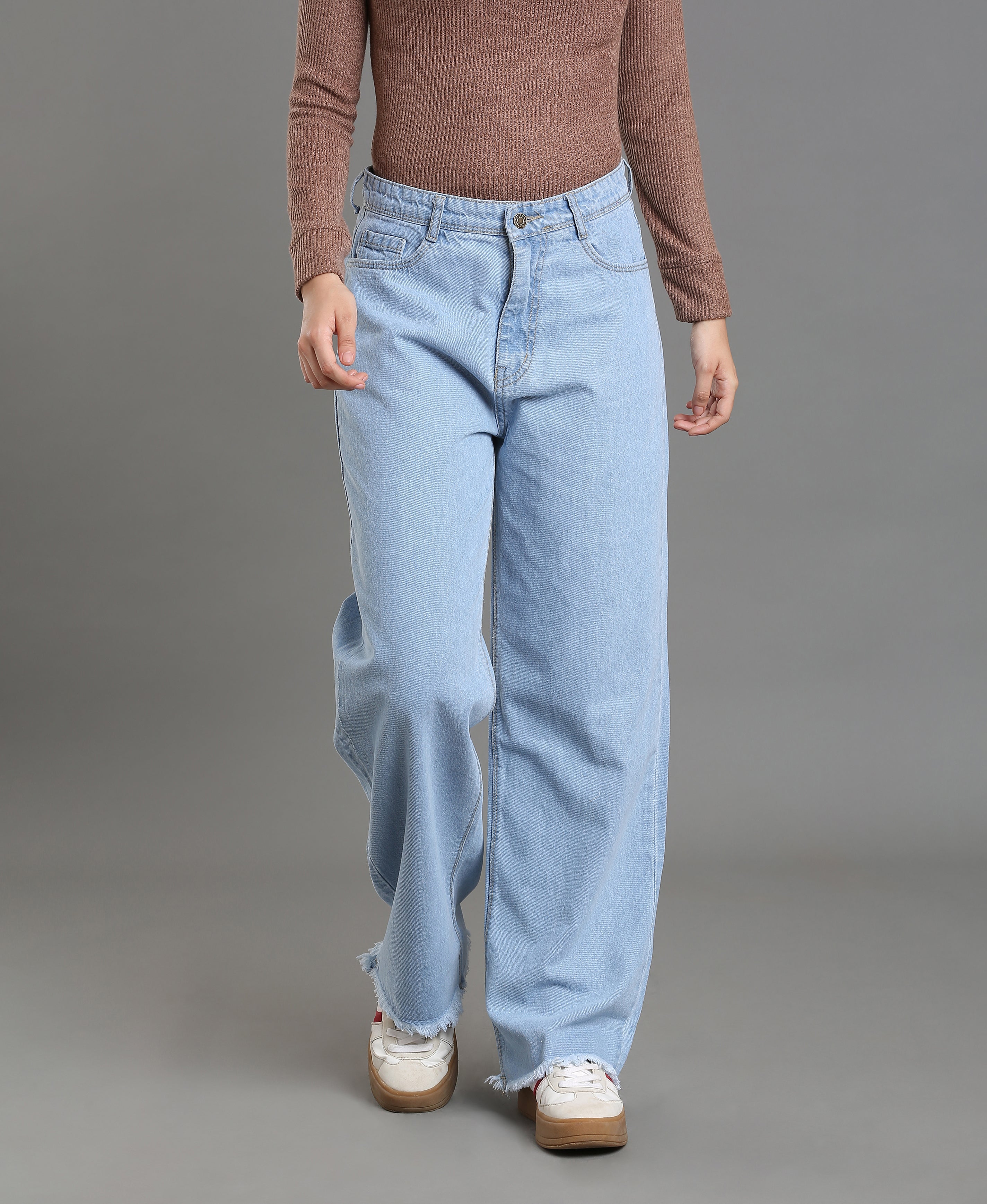 Ice Wash Classic Denim Jean