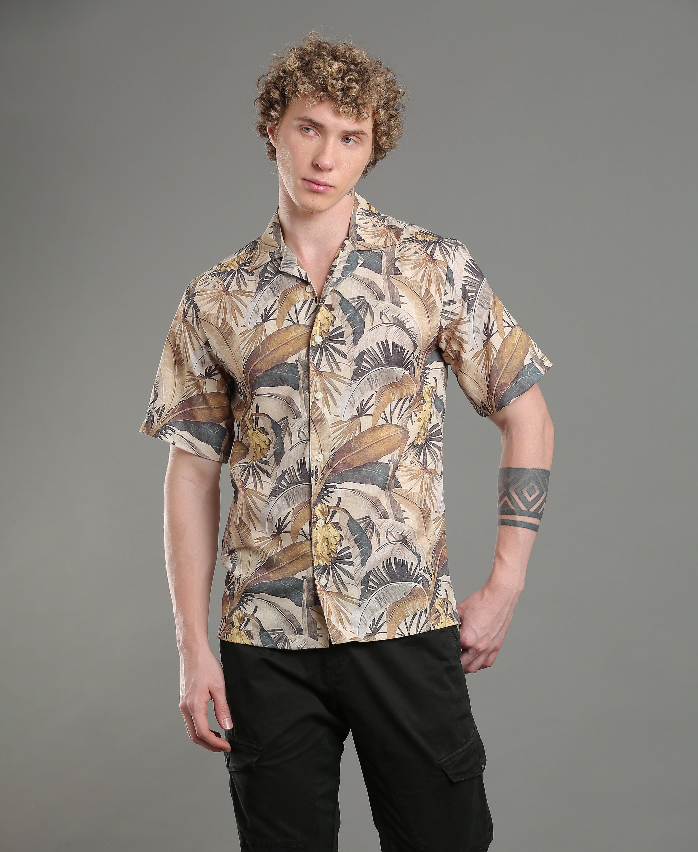 Sunset Shore Linen Cuban Fit Shirt