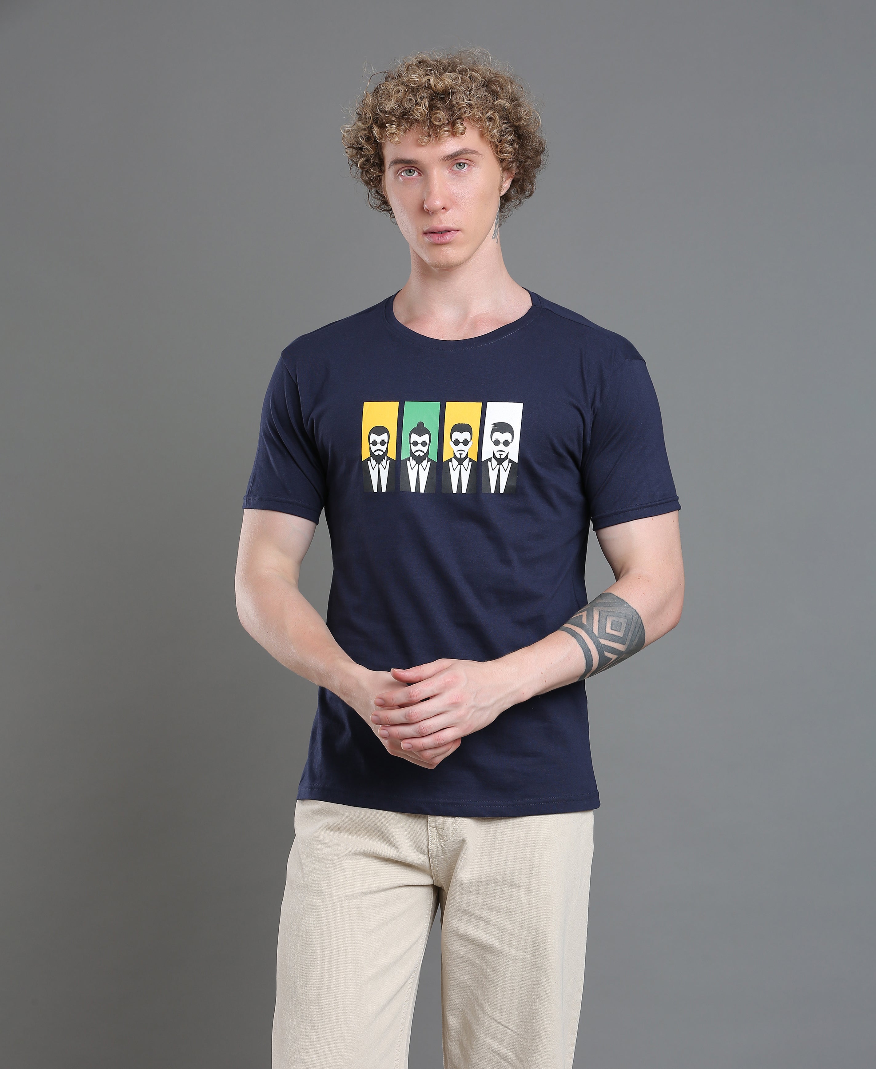 Ink Shade Chest Print Tee