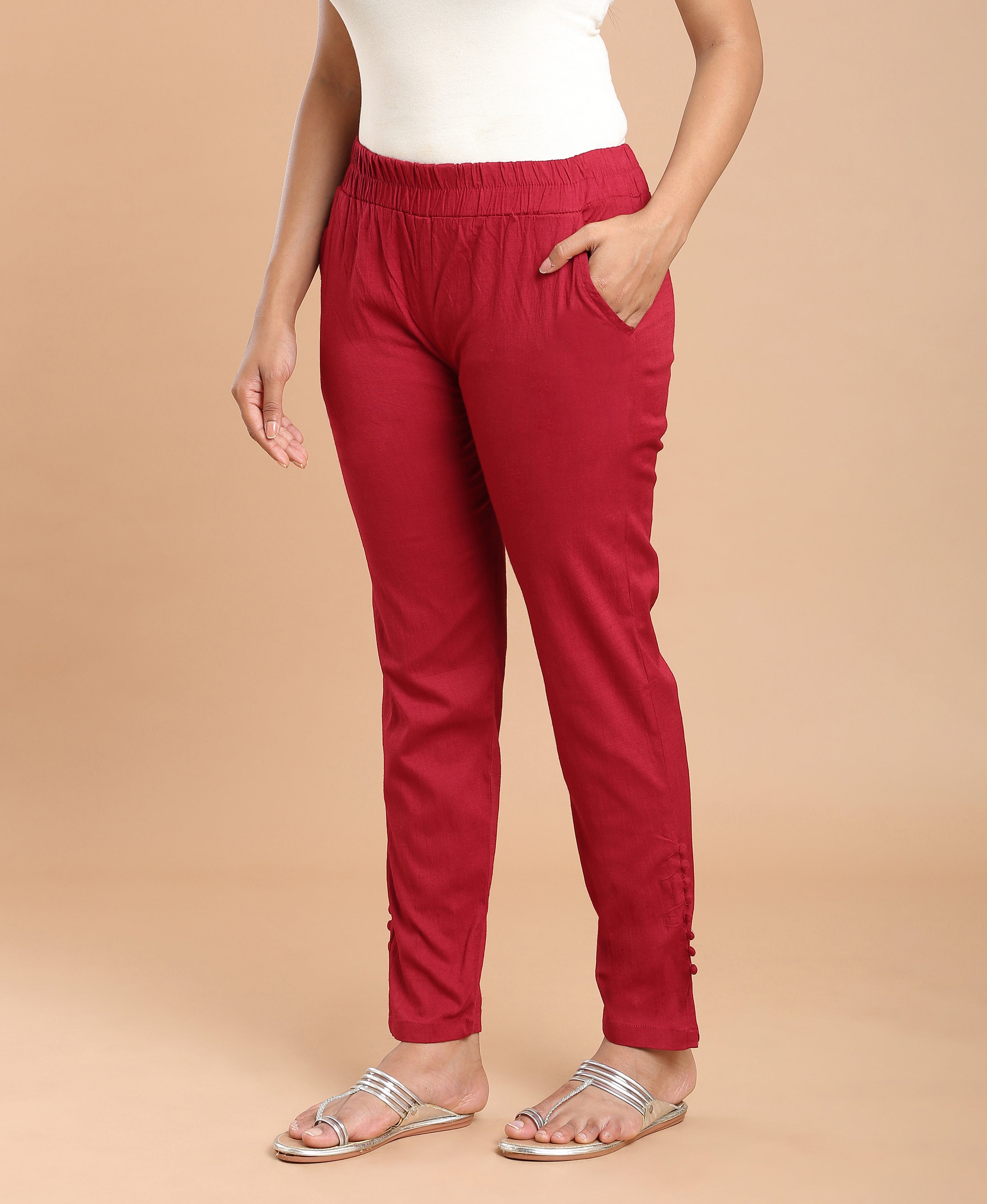 Merlot Cigarette Pants